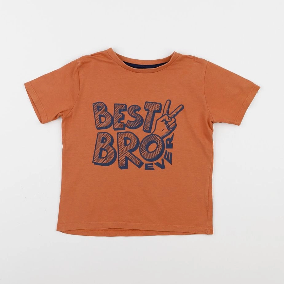 Vertbaudet - tee-shirt marron - 5 ans