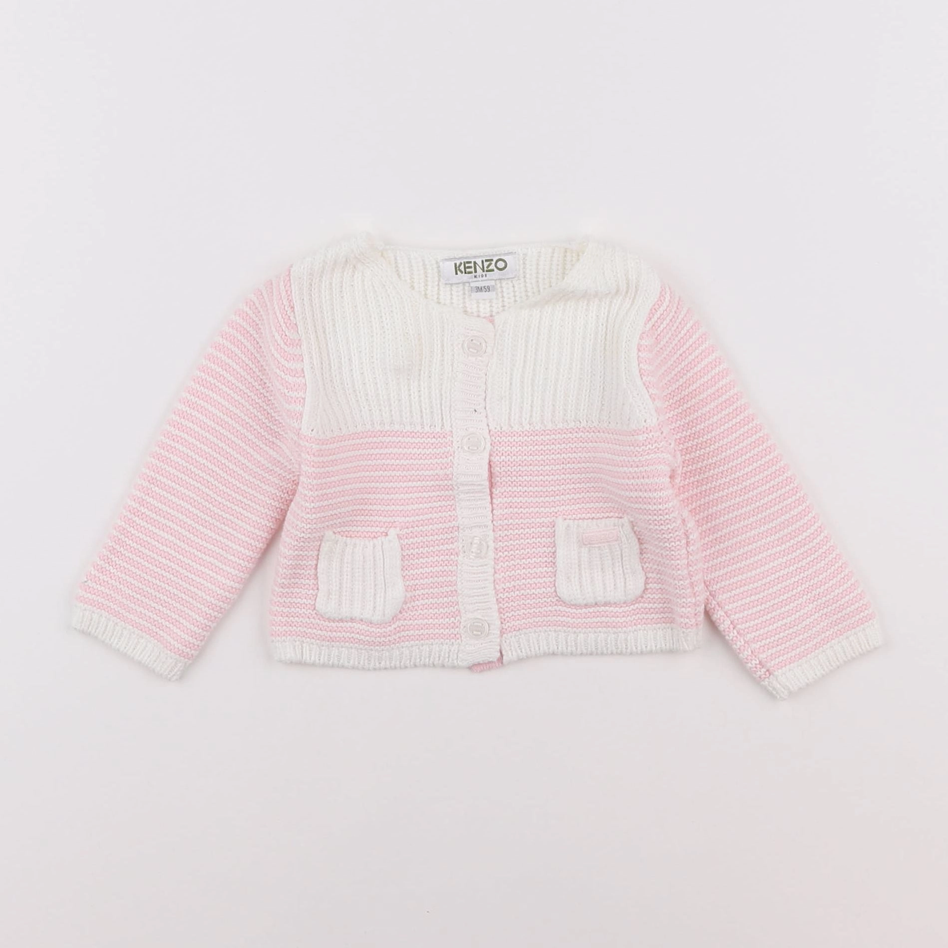 Kenzo - gilet rose - 3 mois