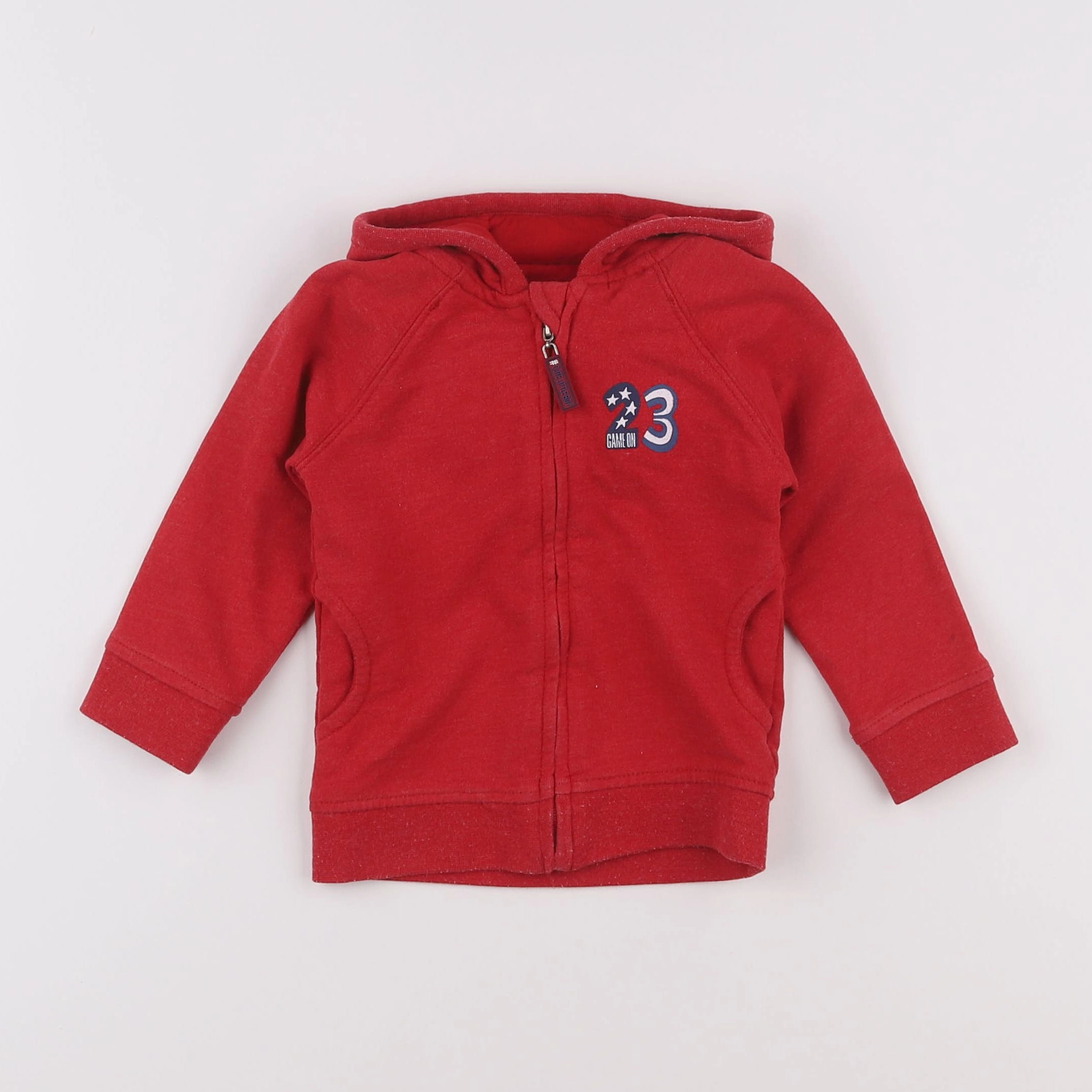 Vertbaudet - sweat rouge - 18 mois