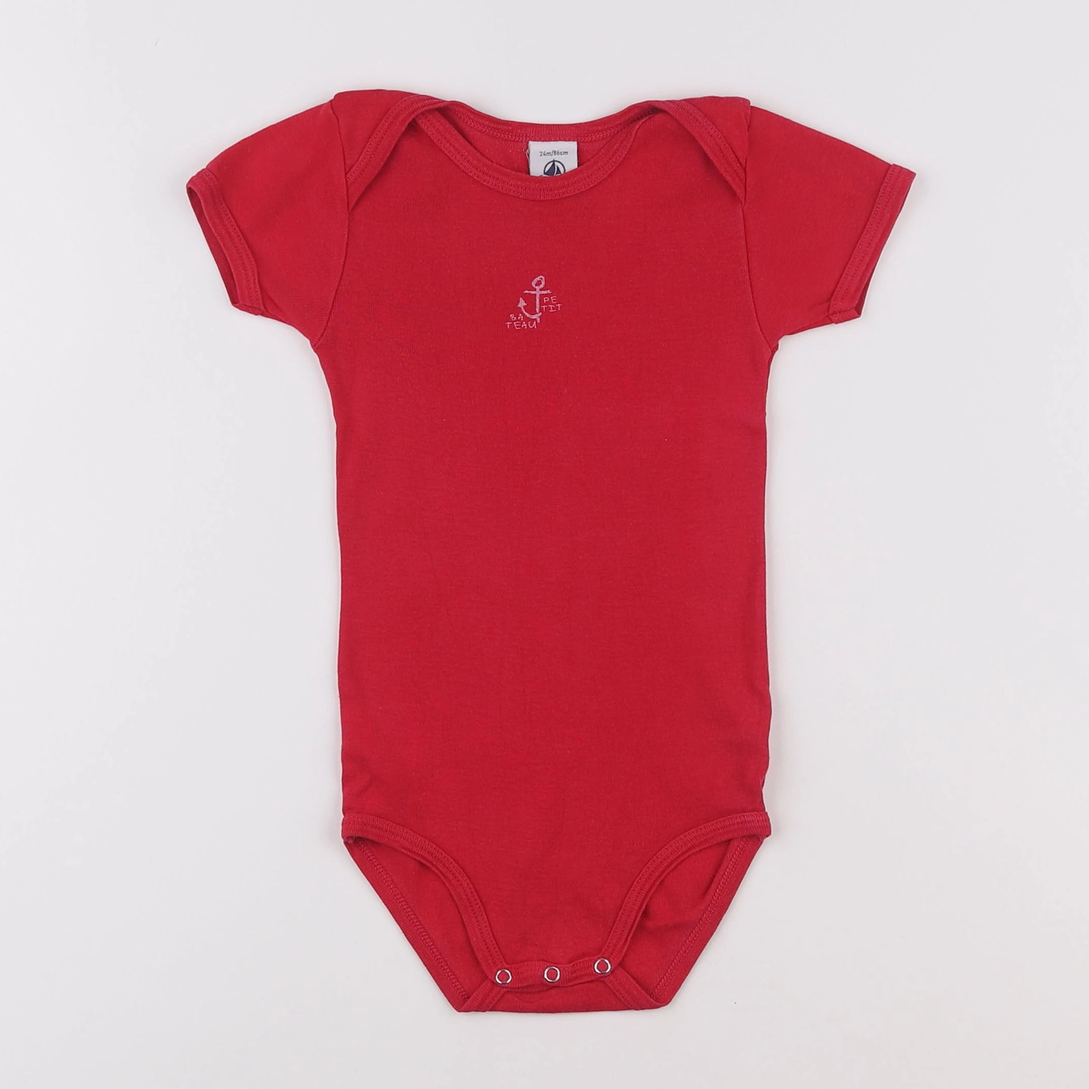 Petit Bateau - body rose - 2 ans