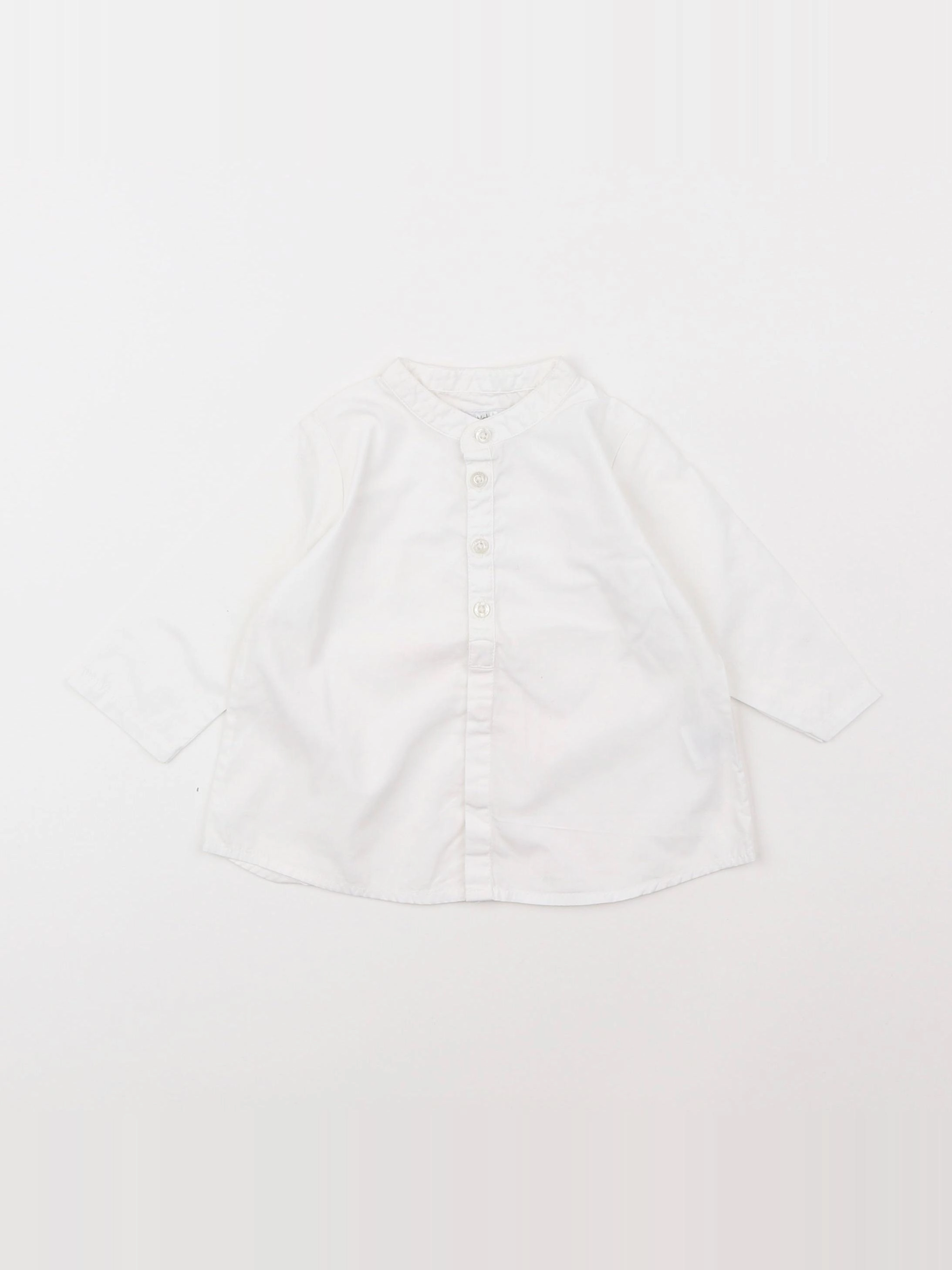 Boutchou - chemise blanc - 6 mois
