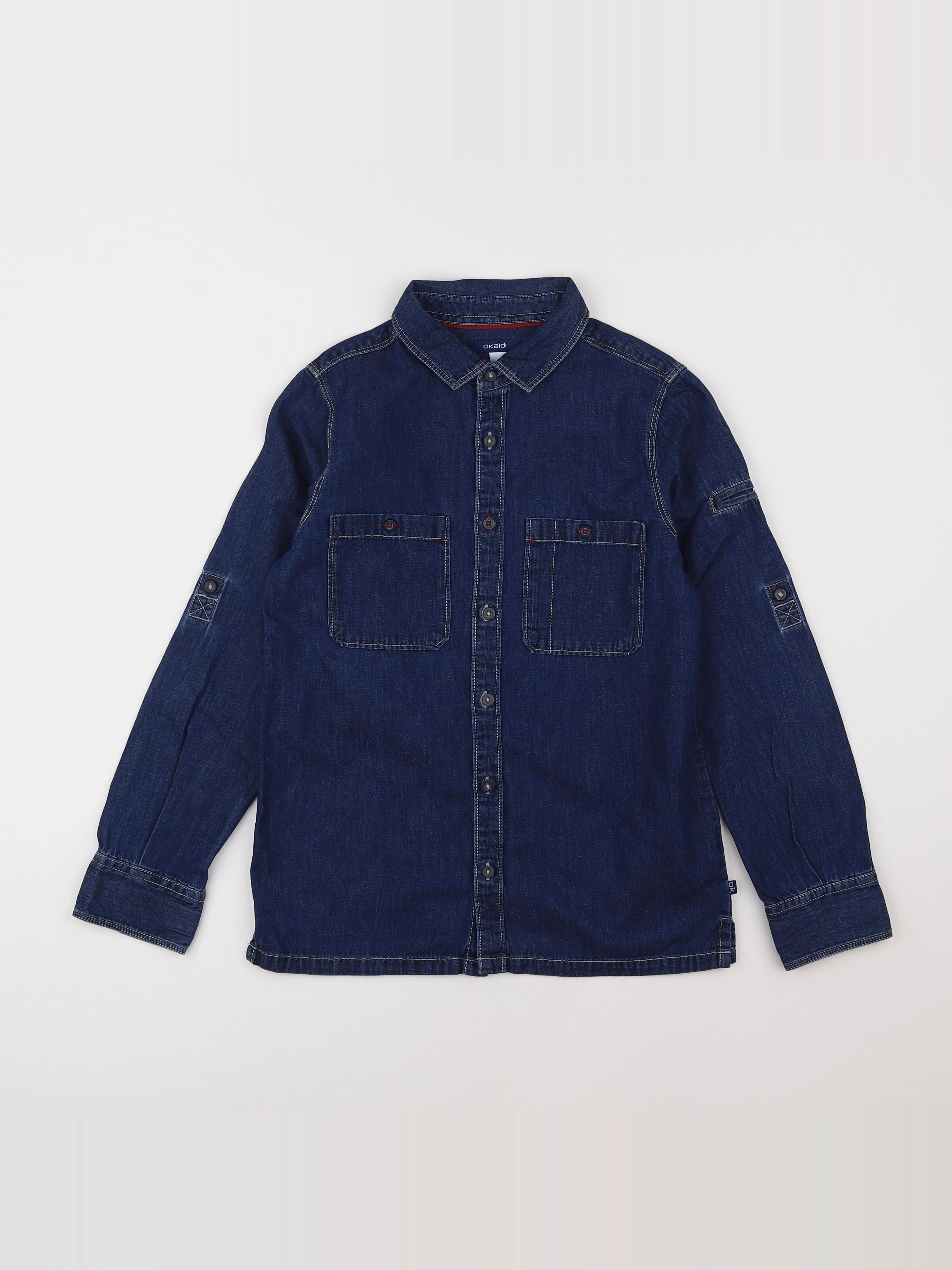 Okaidi - chemise bleu - 10 ans