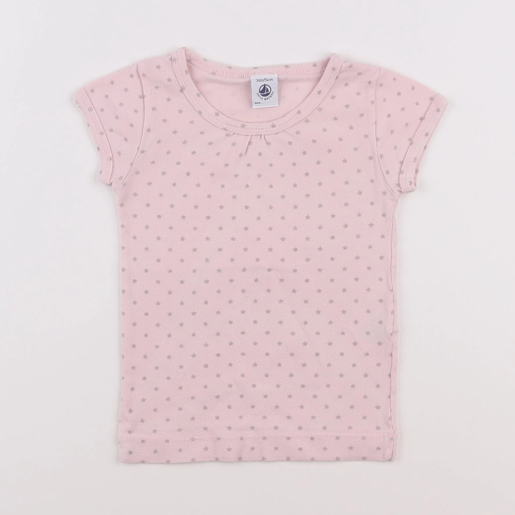 Petit Bateau - maillot de corps rose - 3 ans