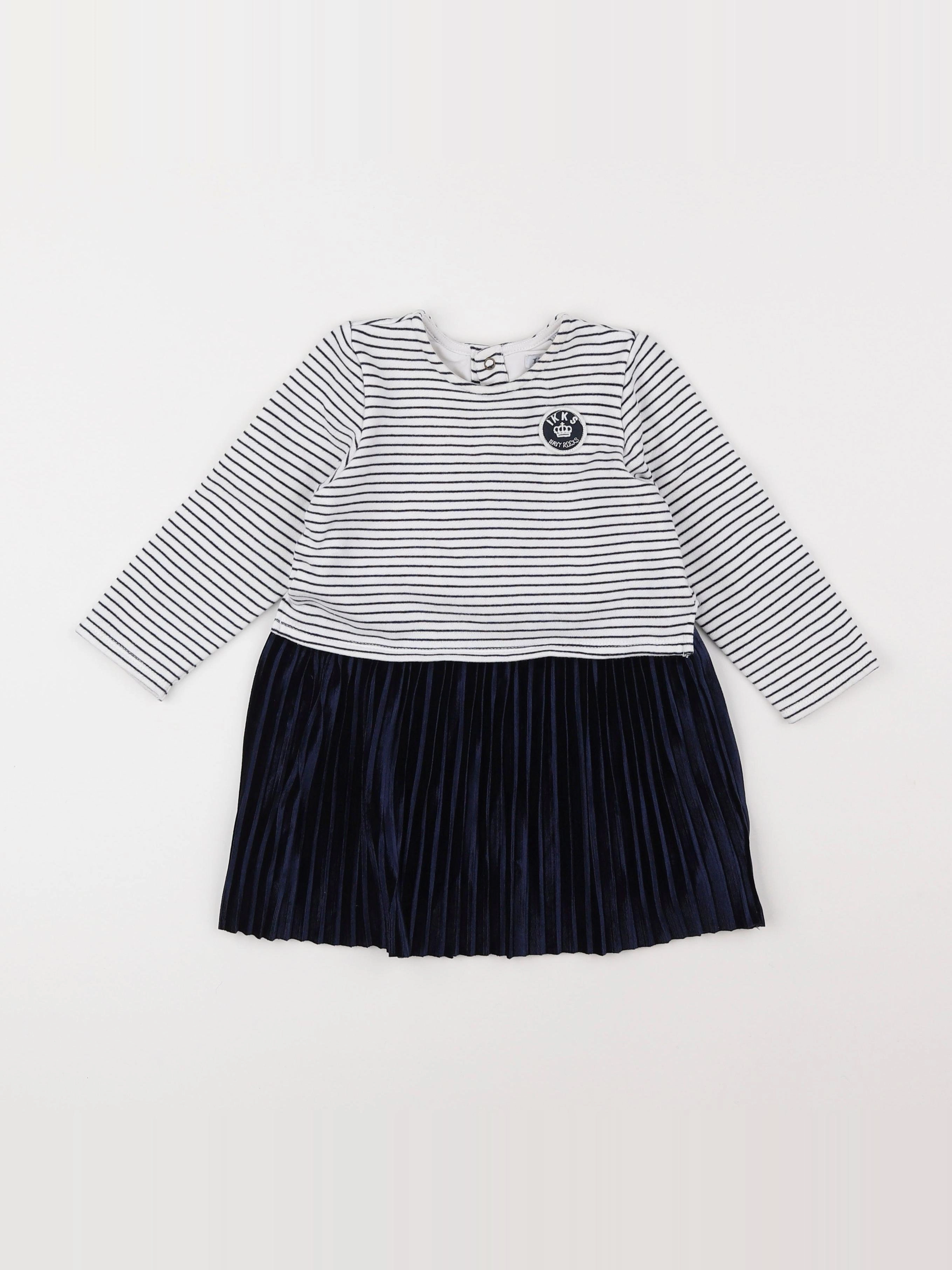 IKKS - robe blanc - 2 ans