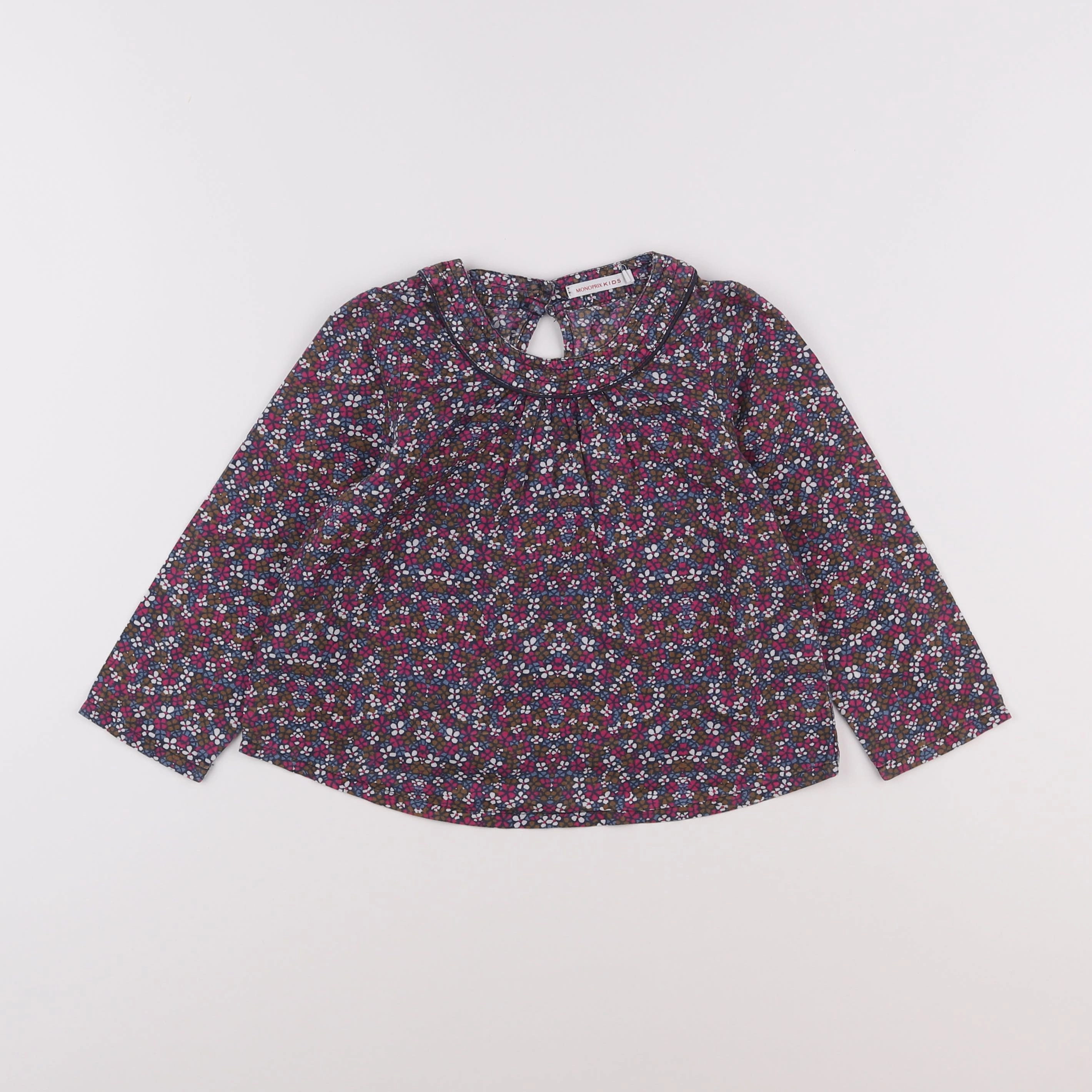 Monoprix - blouse multicolore - 3 ans