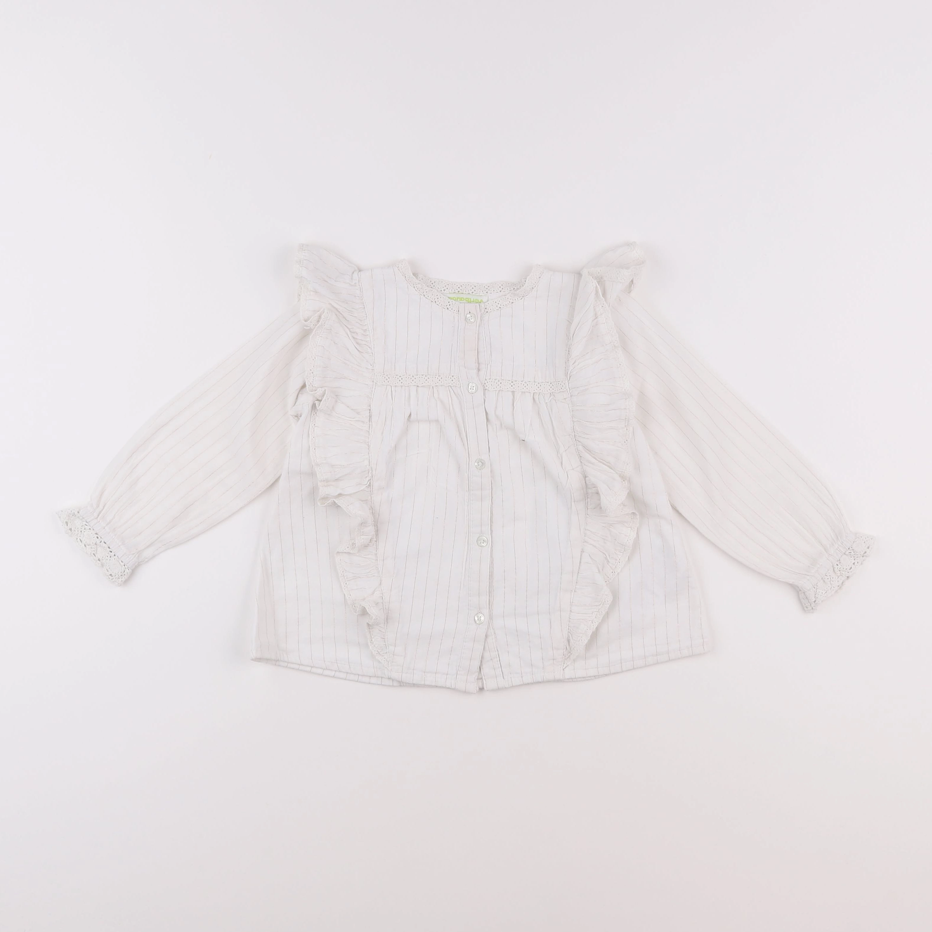 Vertbaudet - blouse blanc - 3 ans