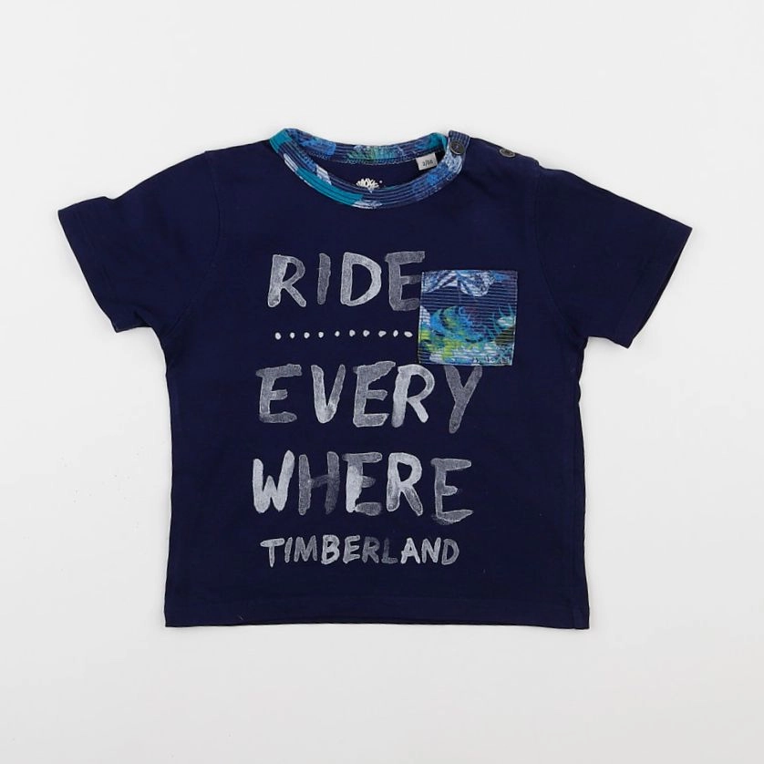 Timberland - tee-shirt bleu - 2 ans