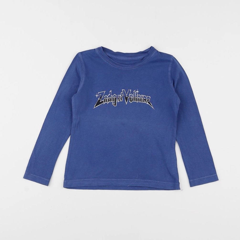 Zadig & Voltaire - tee-shirt bleu - 4 ans