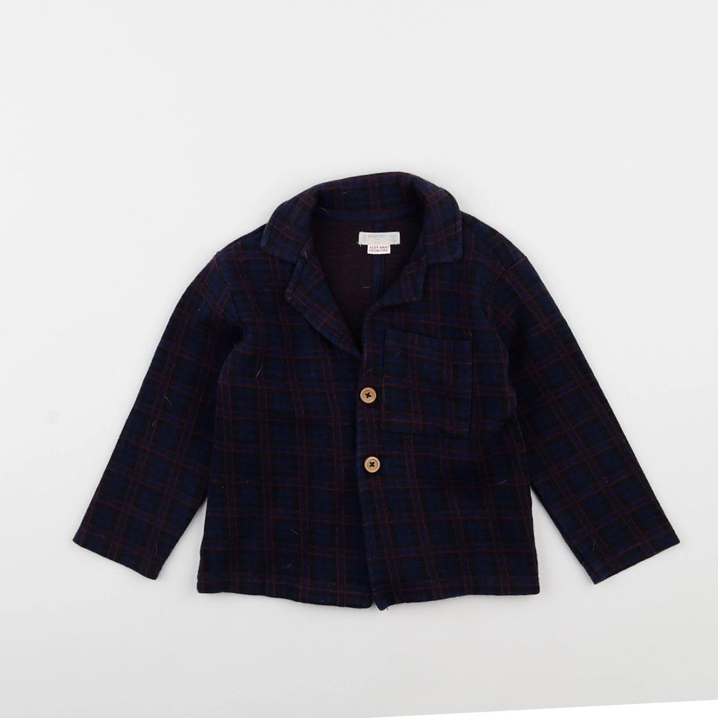 Mango - veste bleu - 3/4 ans