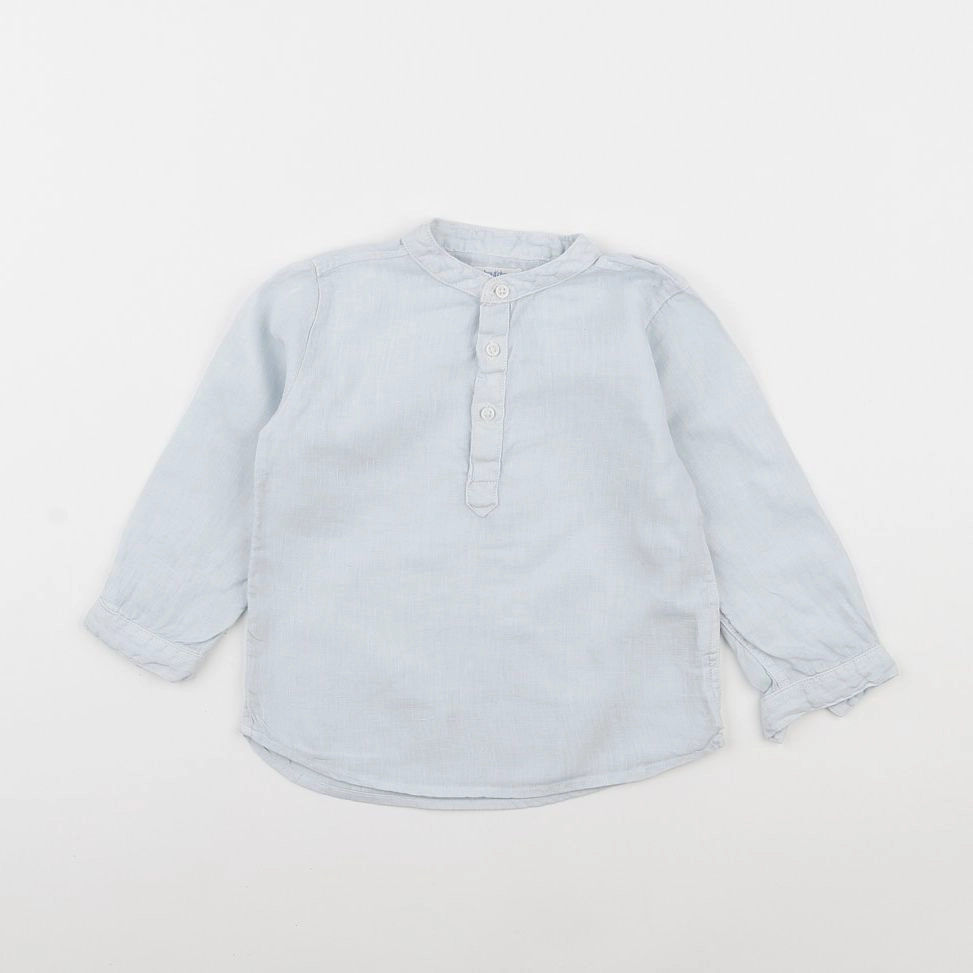 Boutchou - chemise bleu - 2 ans