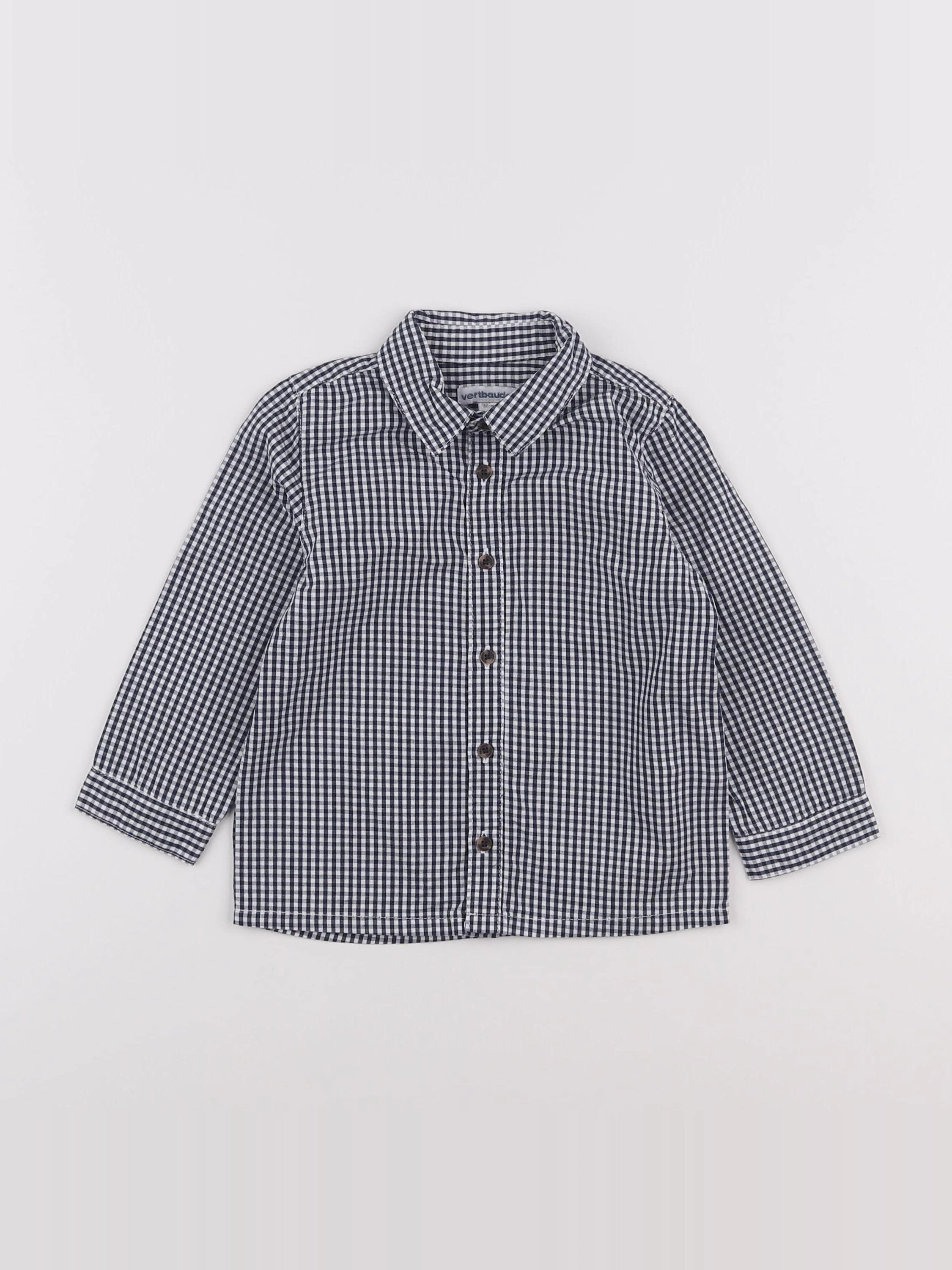 Vertbaudet - chemise bleu - 2 ans