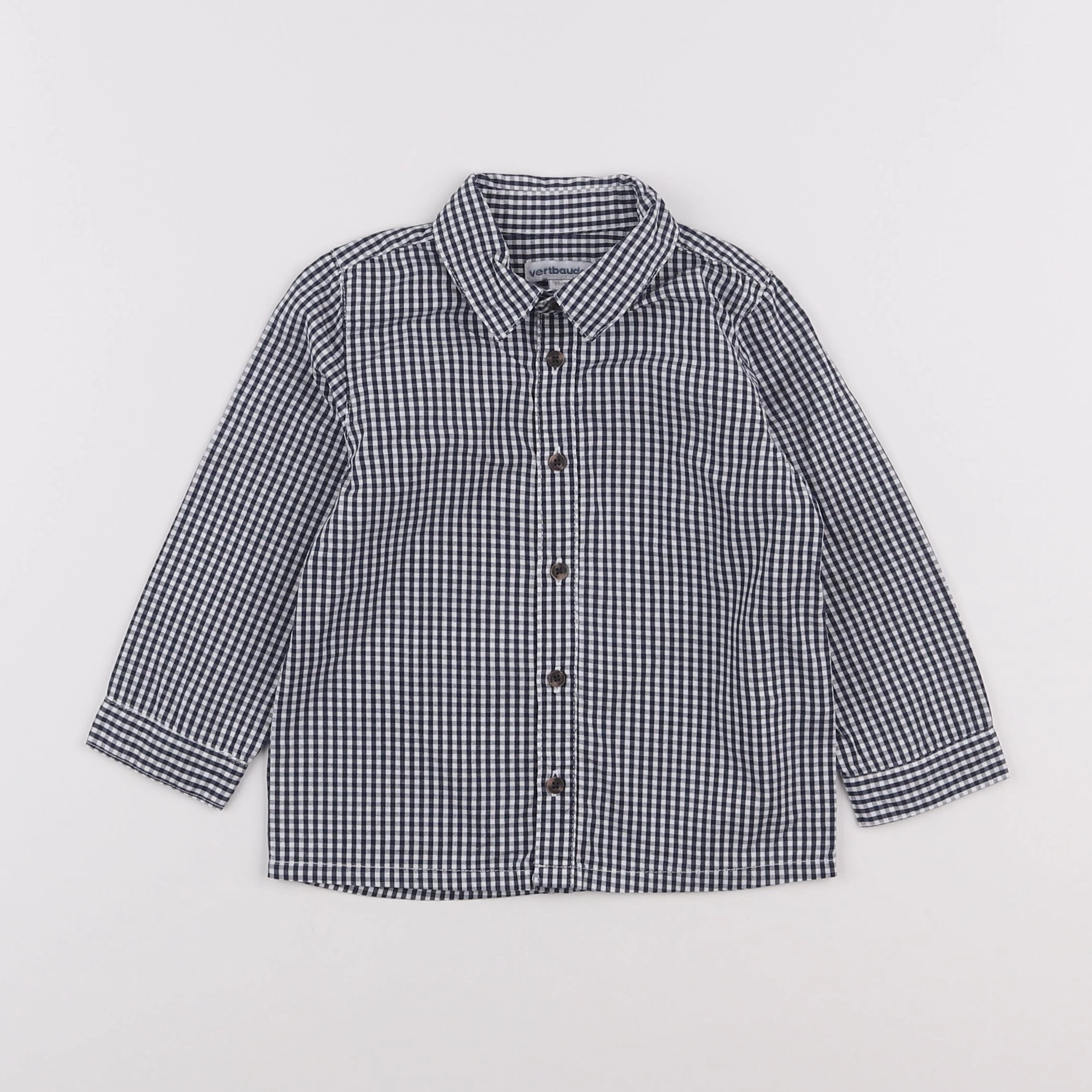 Vertbaudet - chemise bleu - 2 ans