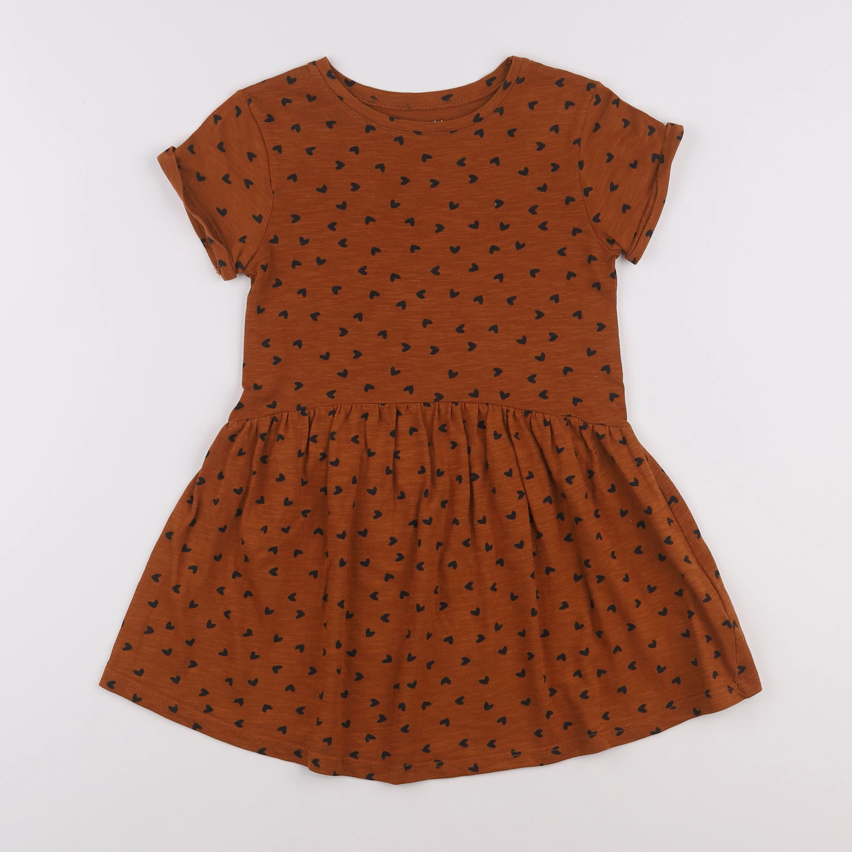 Vertbaudet - robe marron - 6 ans