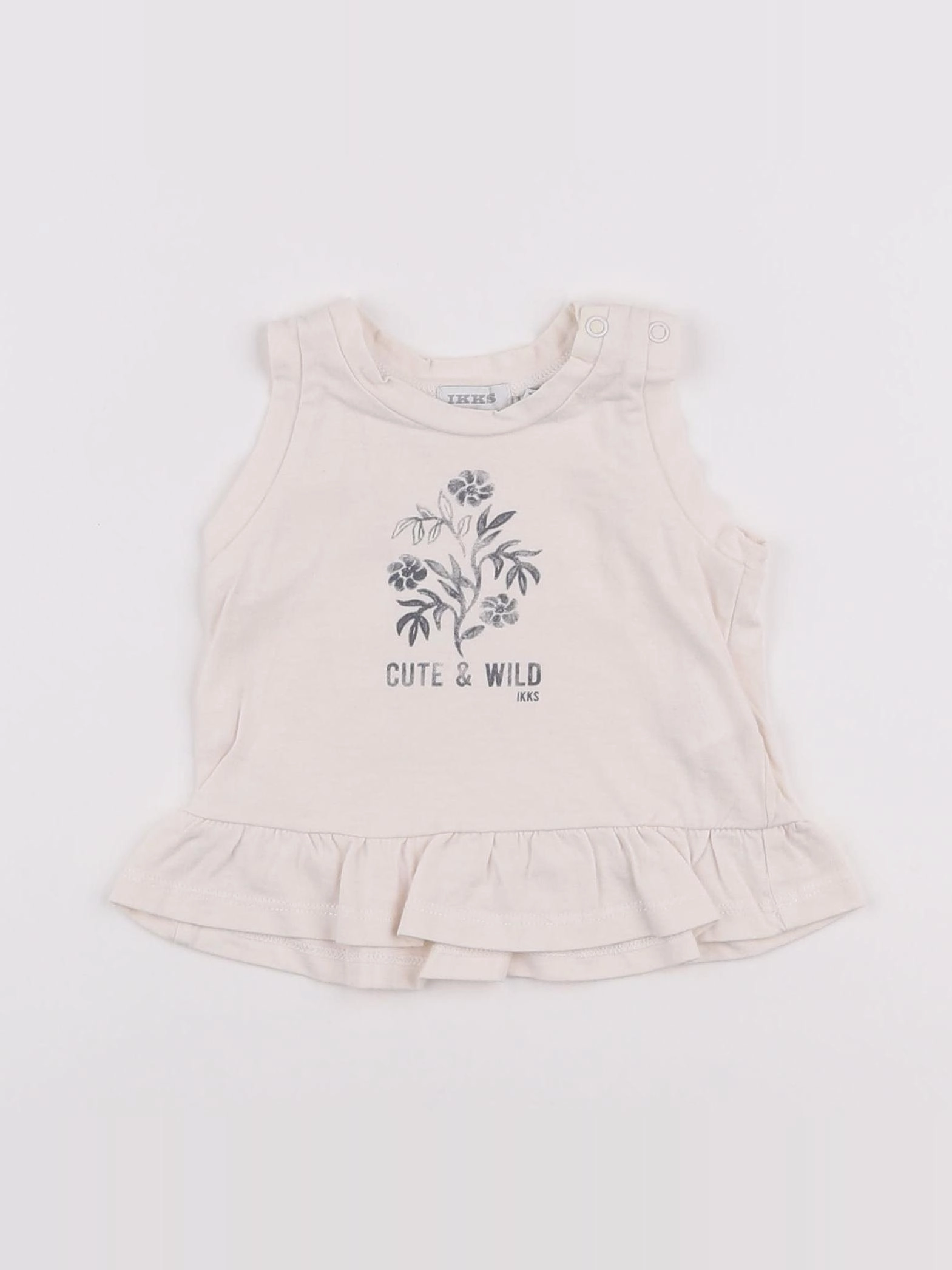 IKKS - débardeur beige - 6 mois