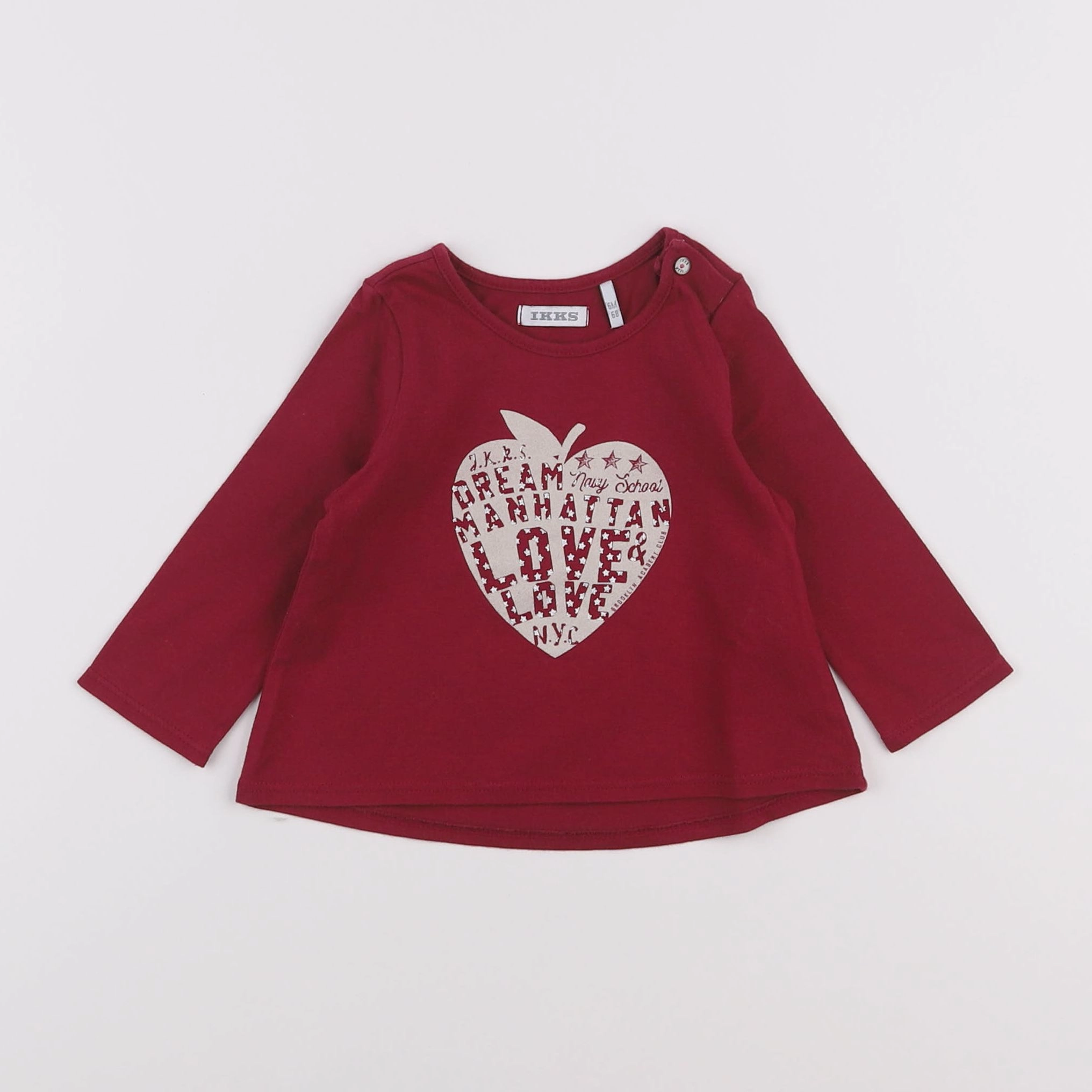 IKKS - tee-shirt rouge - 6 mois