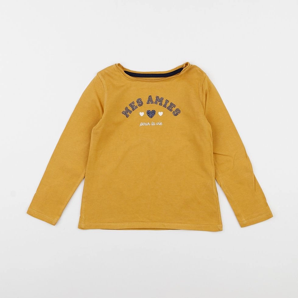 Vertbaudet - tee-shirt jaune - 4 ans