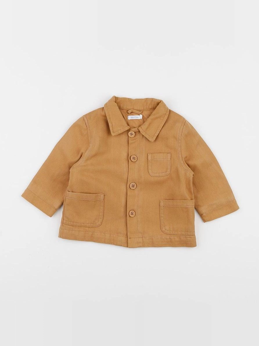 Boutchou - chemise marron - 9 mois