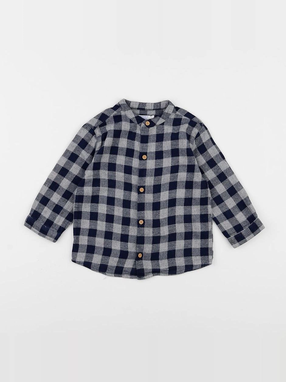 Boutchou - chemise gris - 18 mois