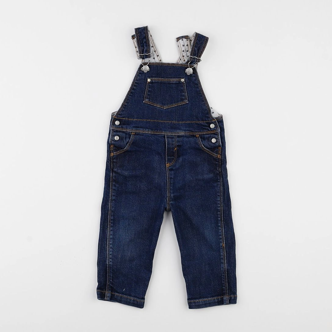 Petit Bateau - salopette bleu - 12 mois