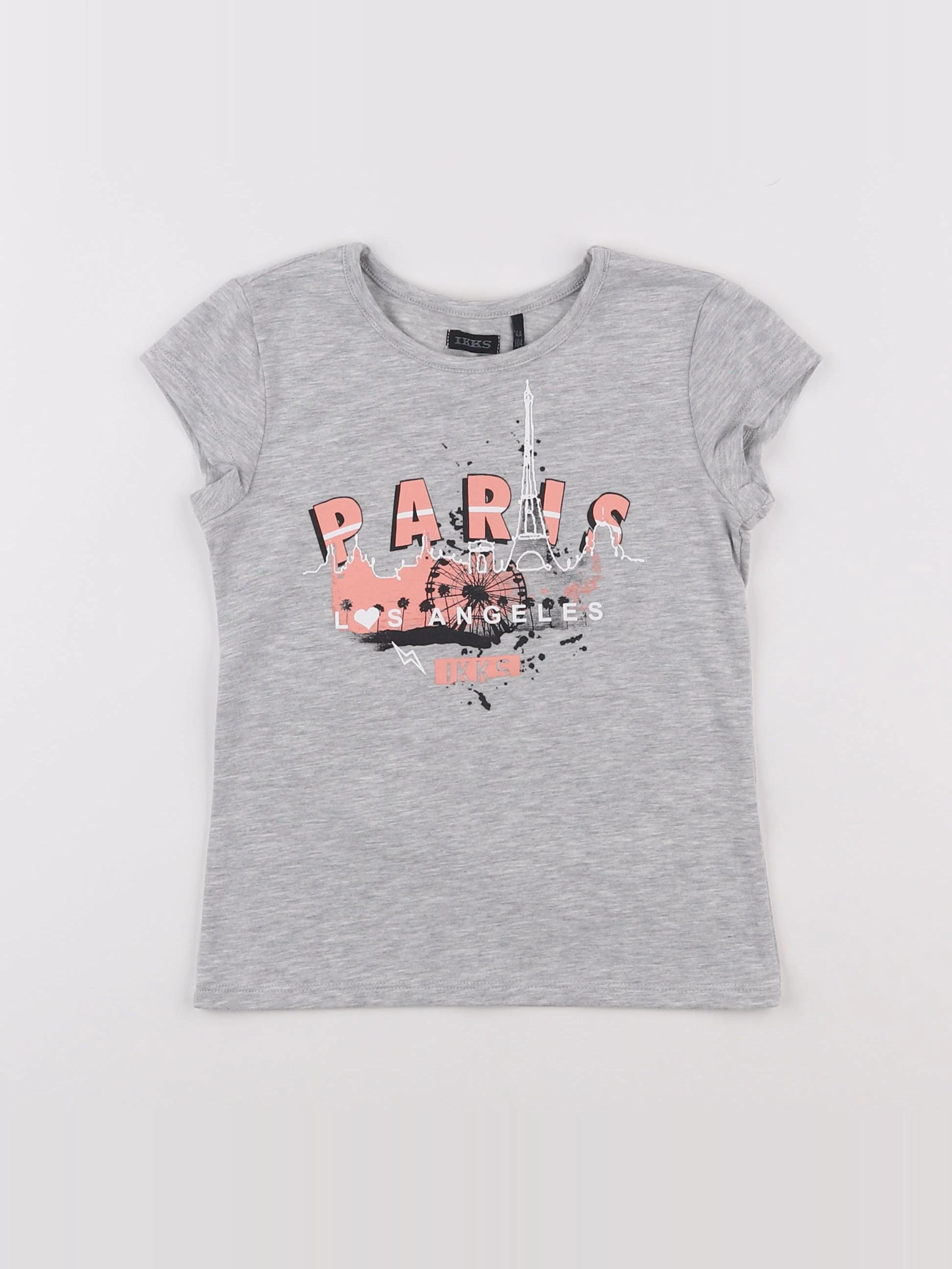 IKKS - tee-shirt gris - 4 ans