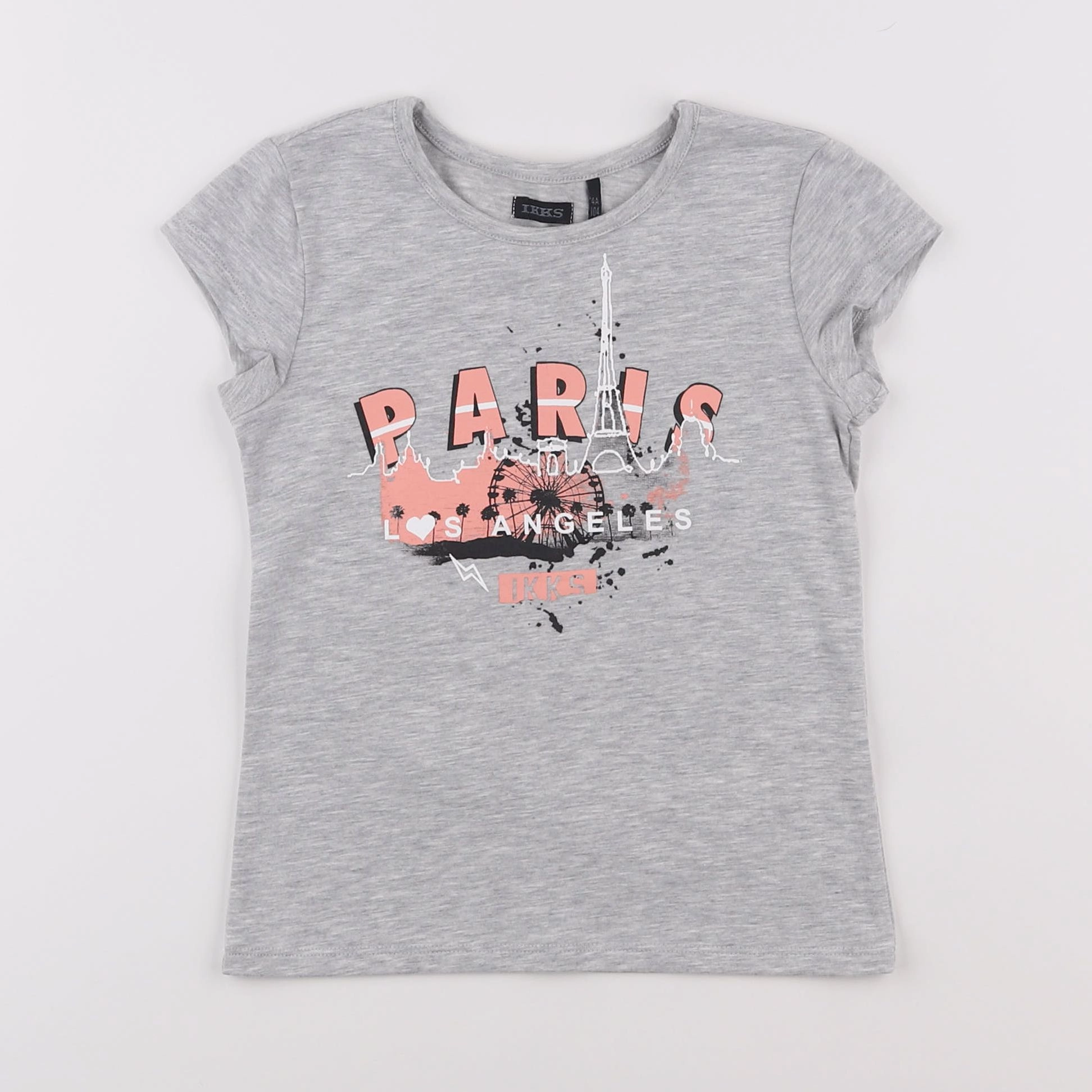 IKKS - tee-shirt gris - 4 ans