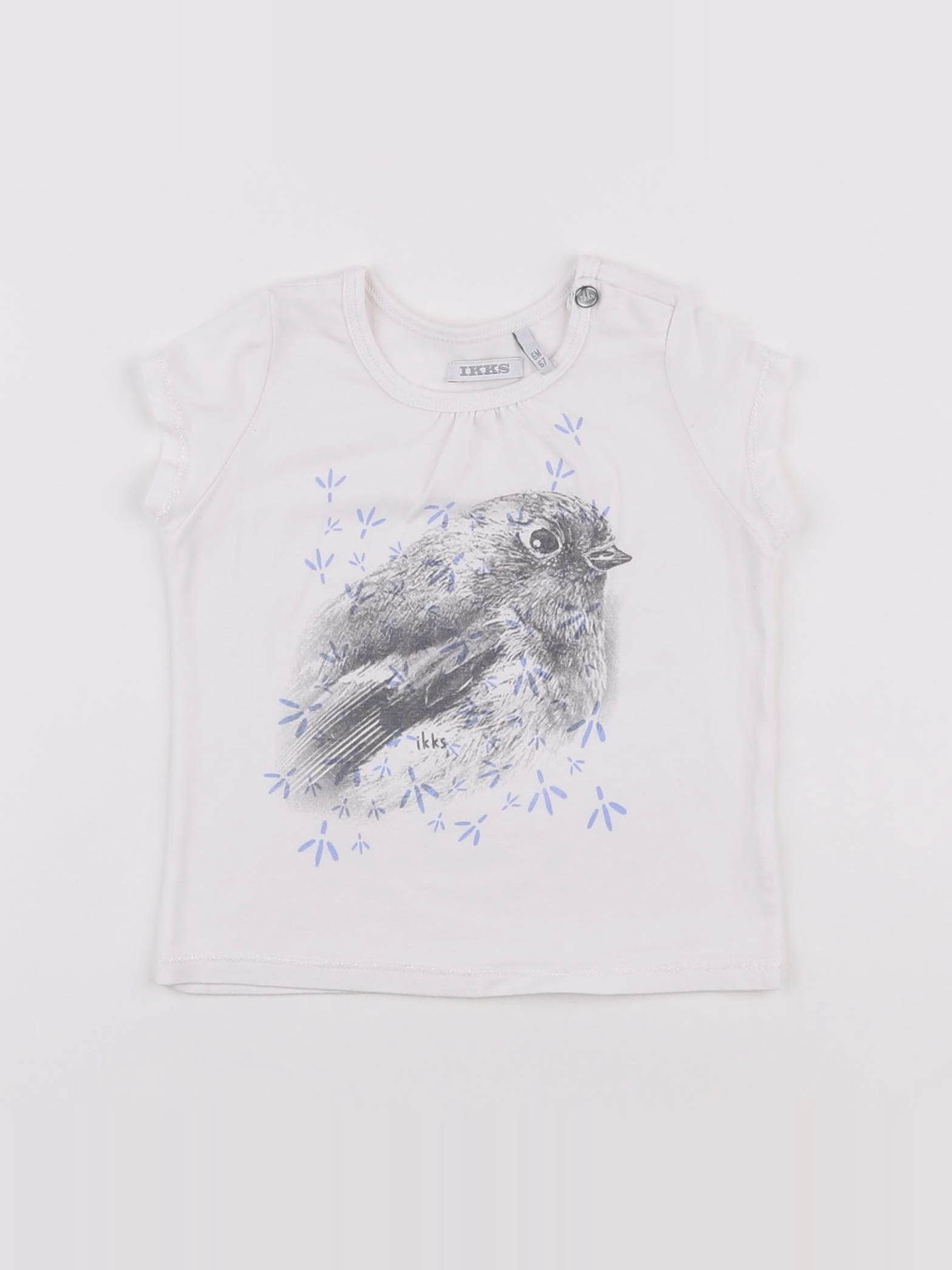 IKKS - tee-shirt blanc - 6 mois