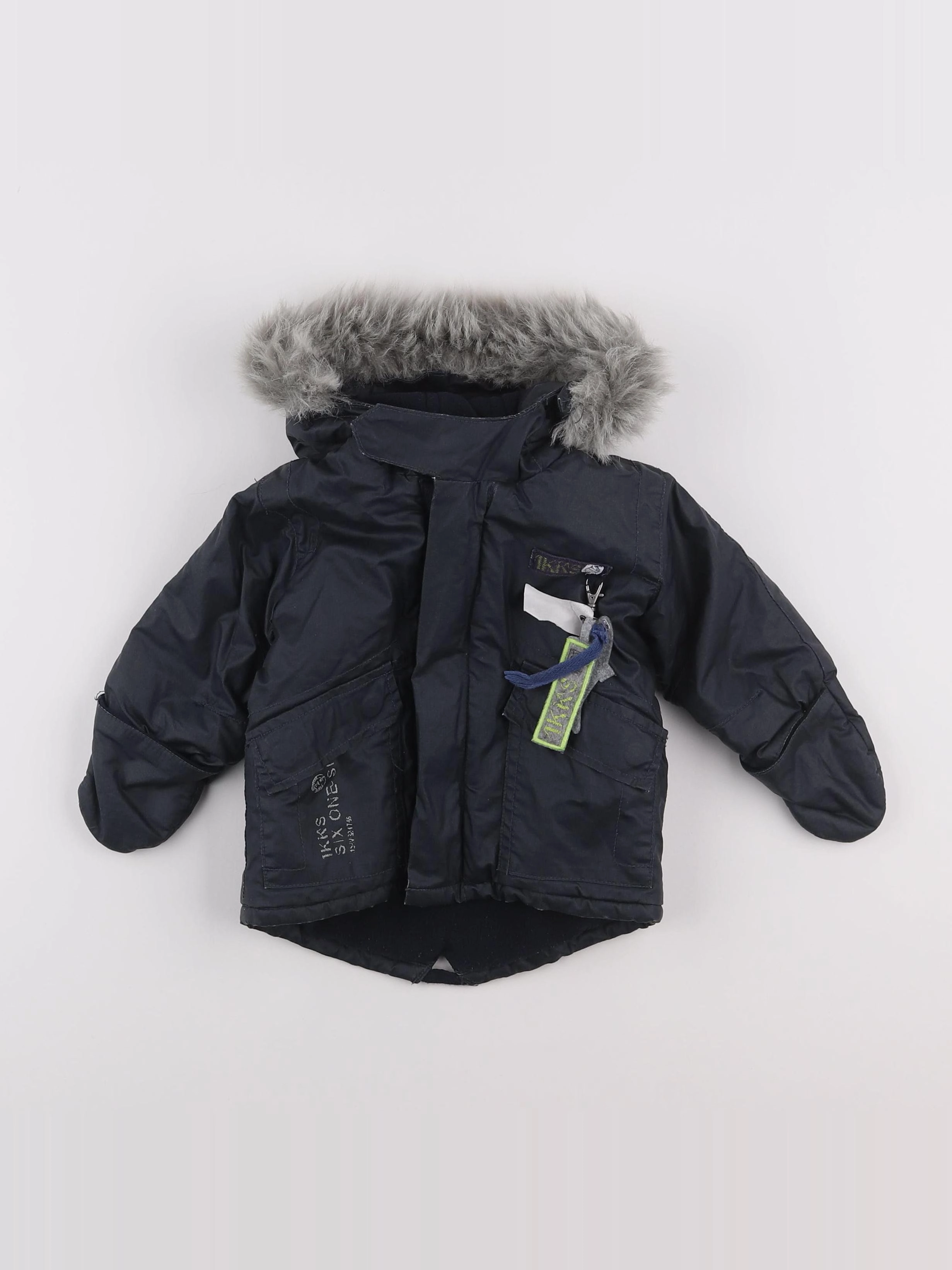 IKKS - manteau gris - 3 mois