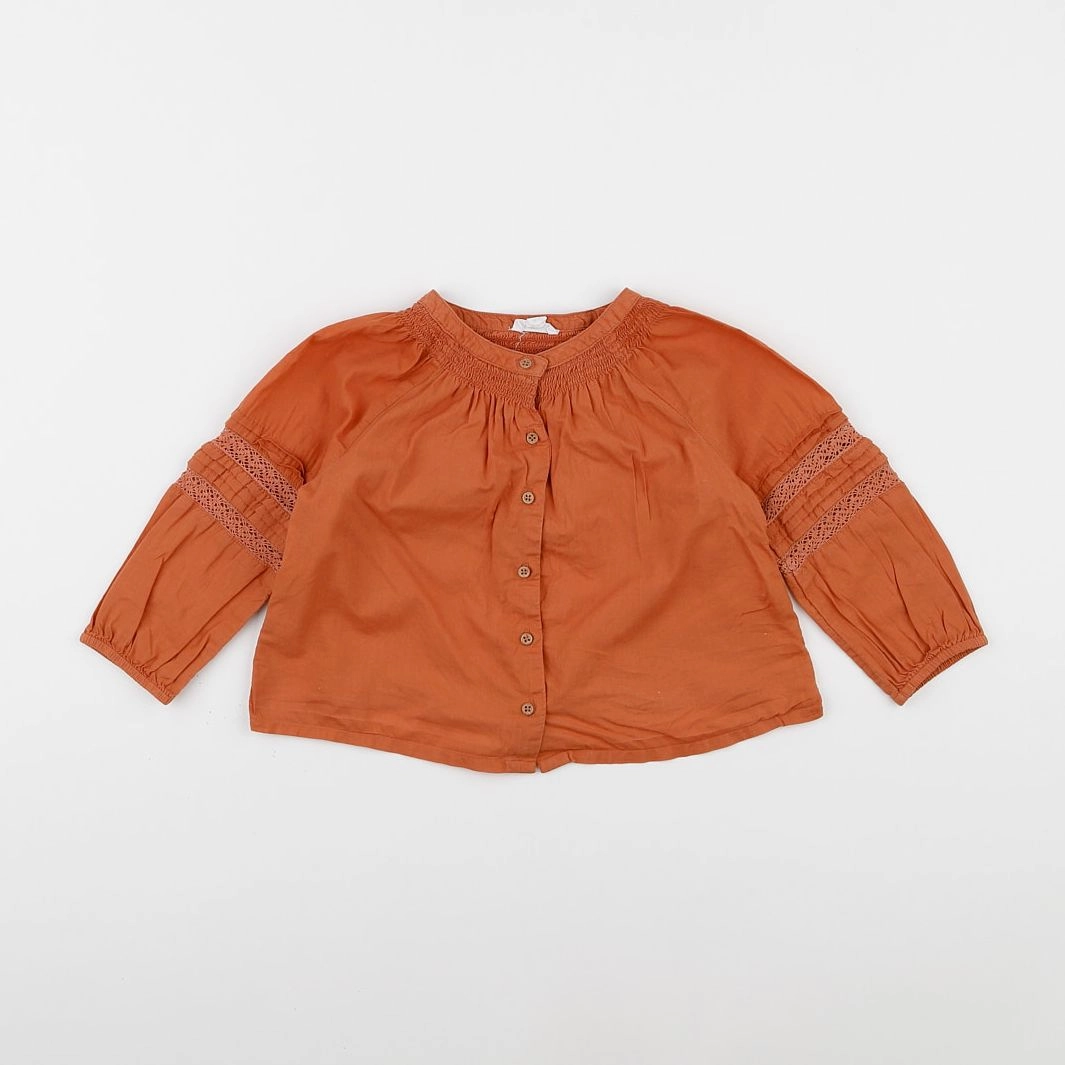 Vertbaudet - blouse marron - 18 mois