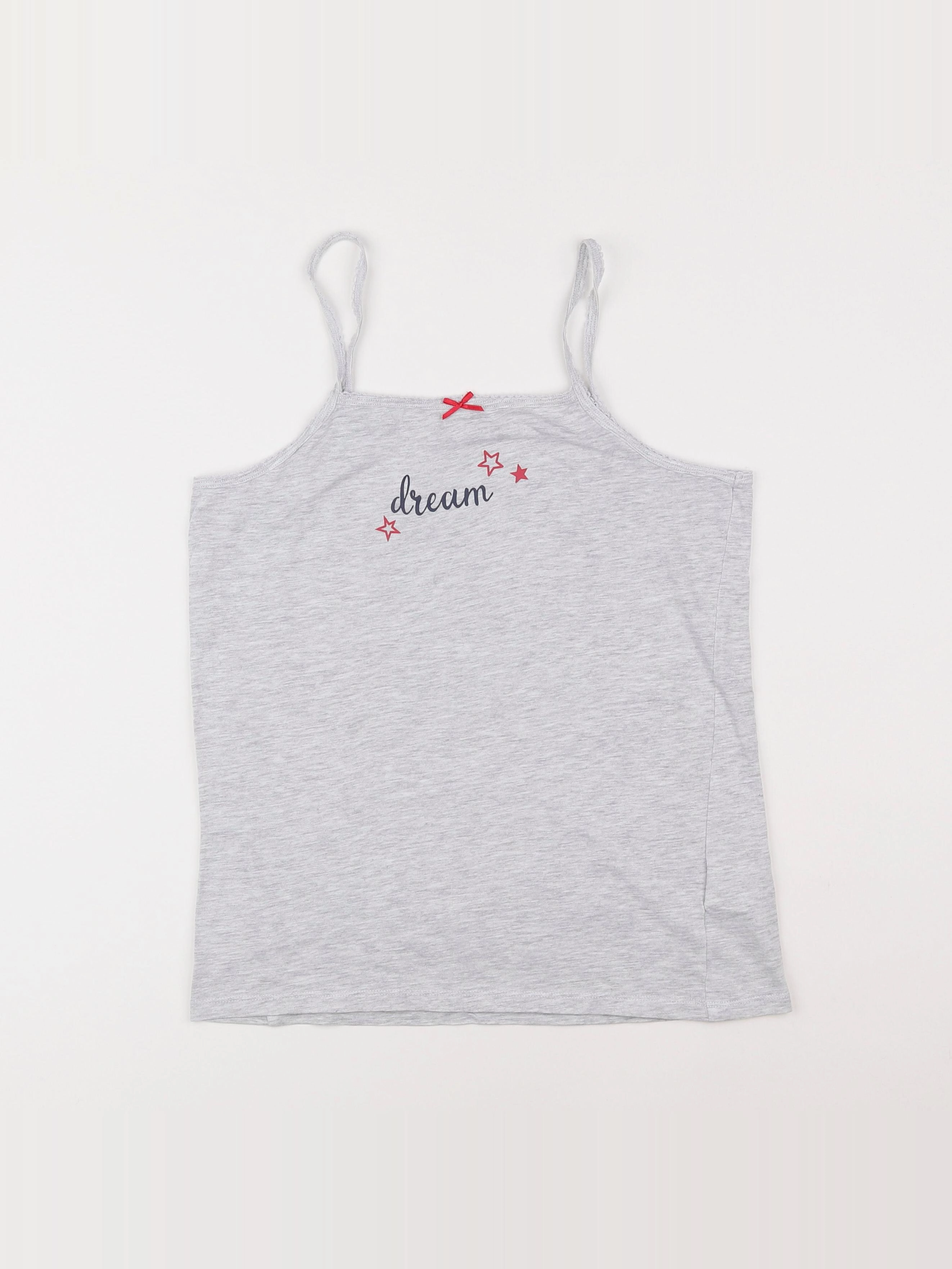 Vertbaudet - maillot de corps gris - 12 ans