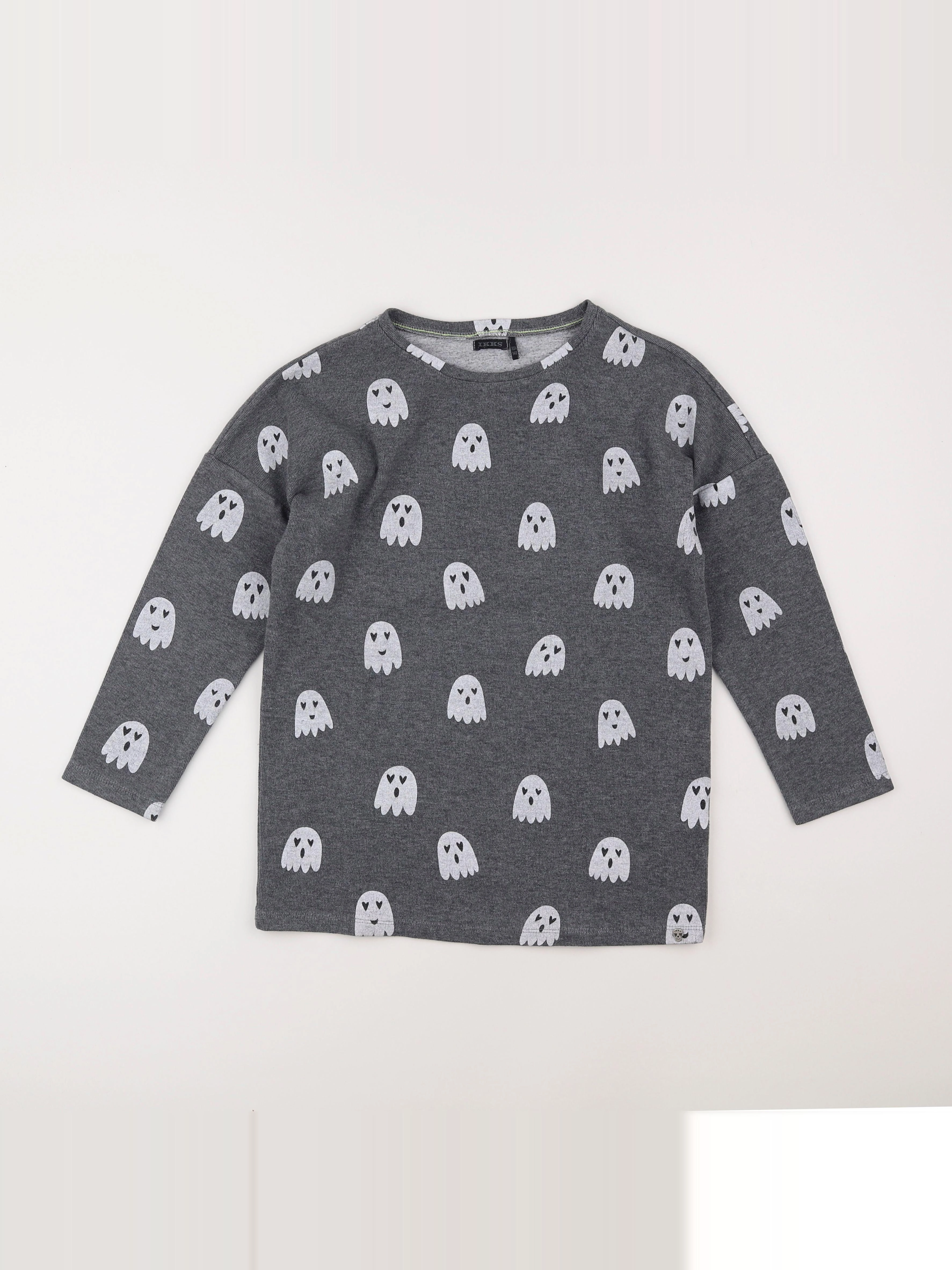 IKKS - sweat gris - 10 ans