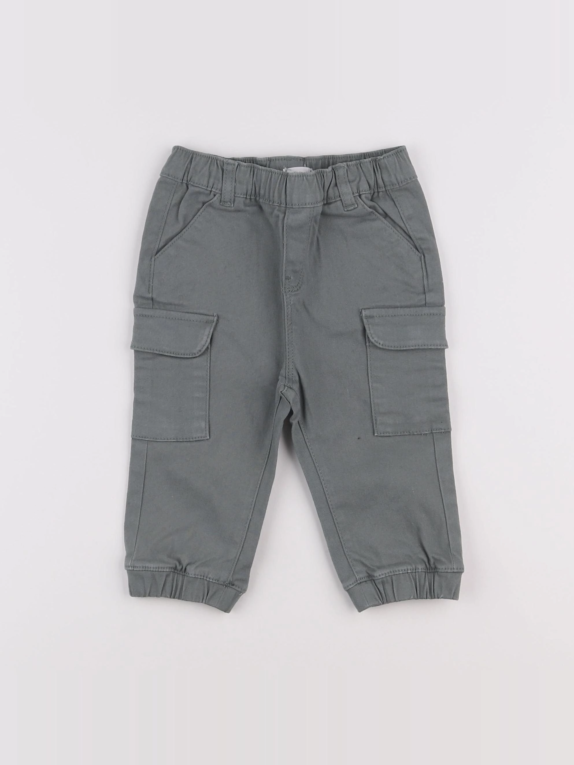 Vertbaudet - pantalon vert - 12 mois