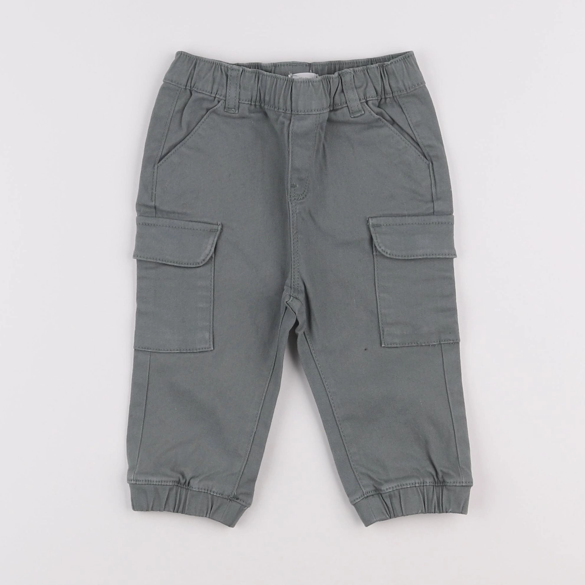 Vertbaudet - pantalon vert - 12 mois