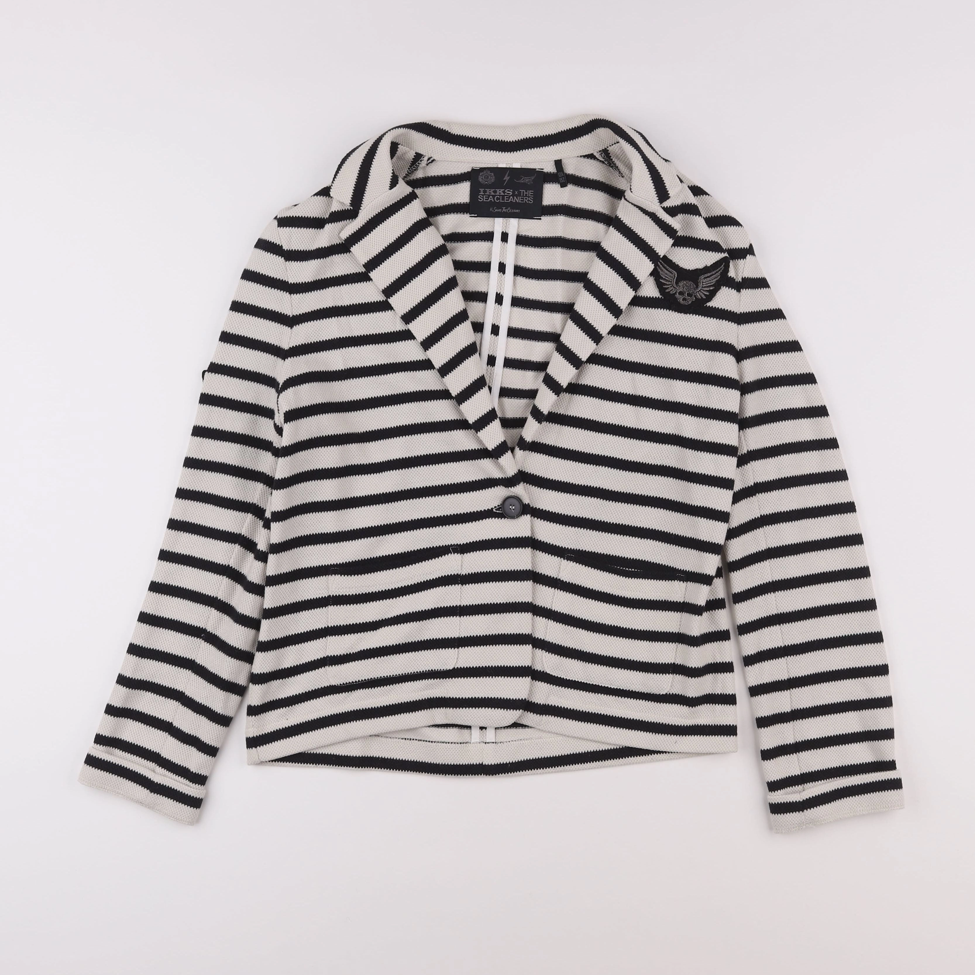 IKKS - veste bleu, beige - 12 ans