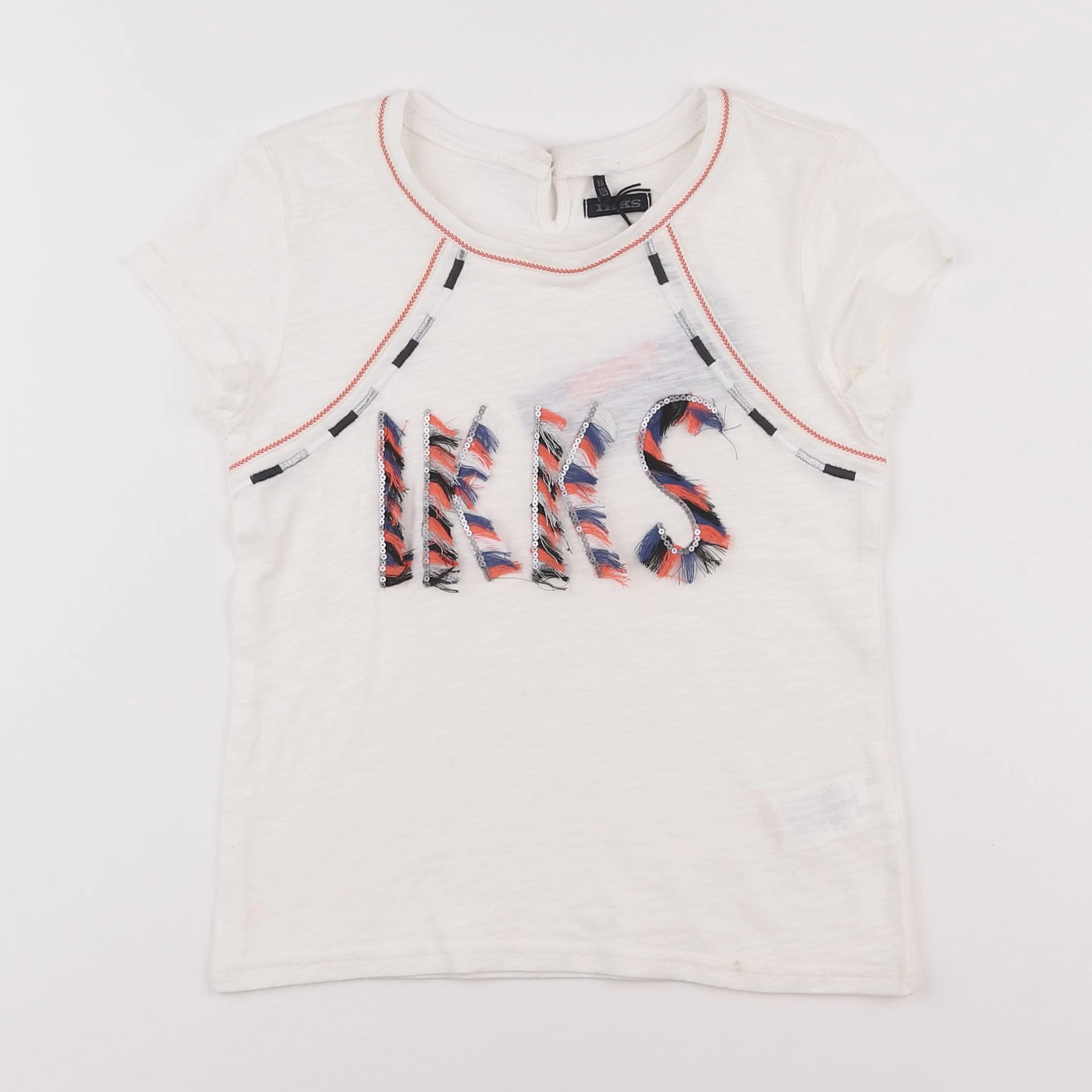 IKKS - tee-shirt beige - 8 ans