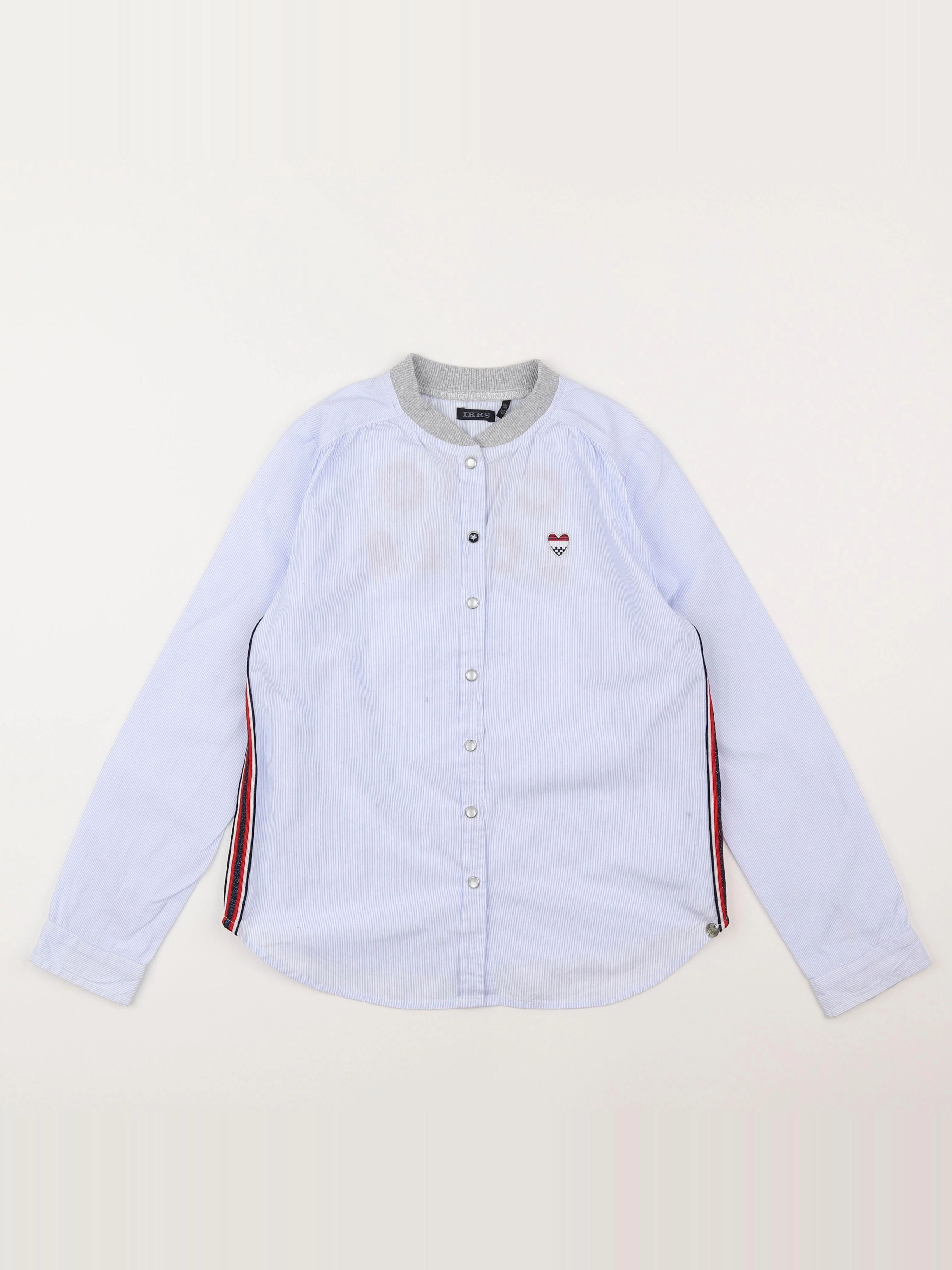 IKKS - chemise imprimé au dos bleu - 10 ans
