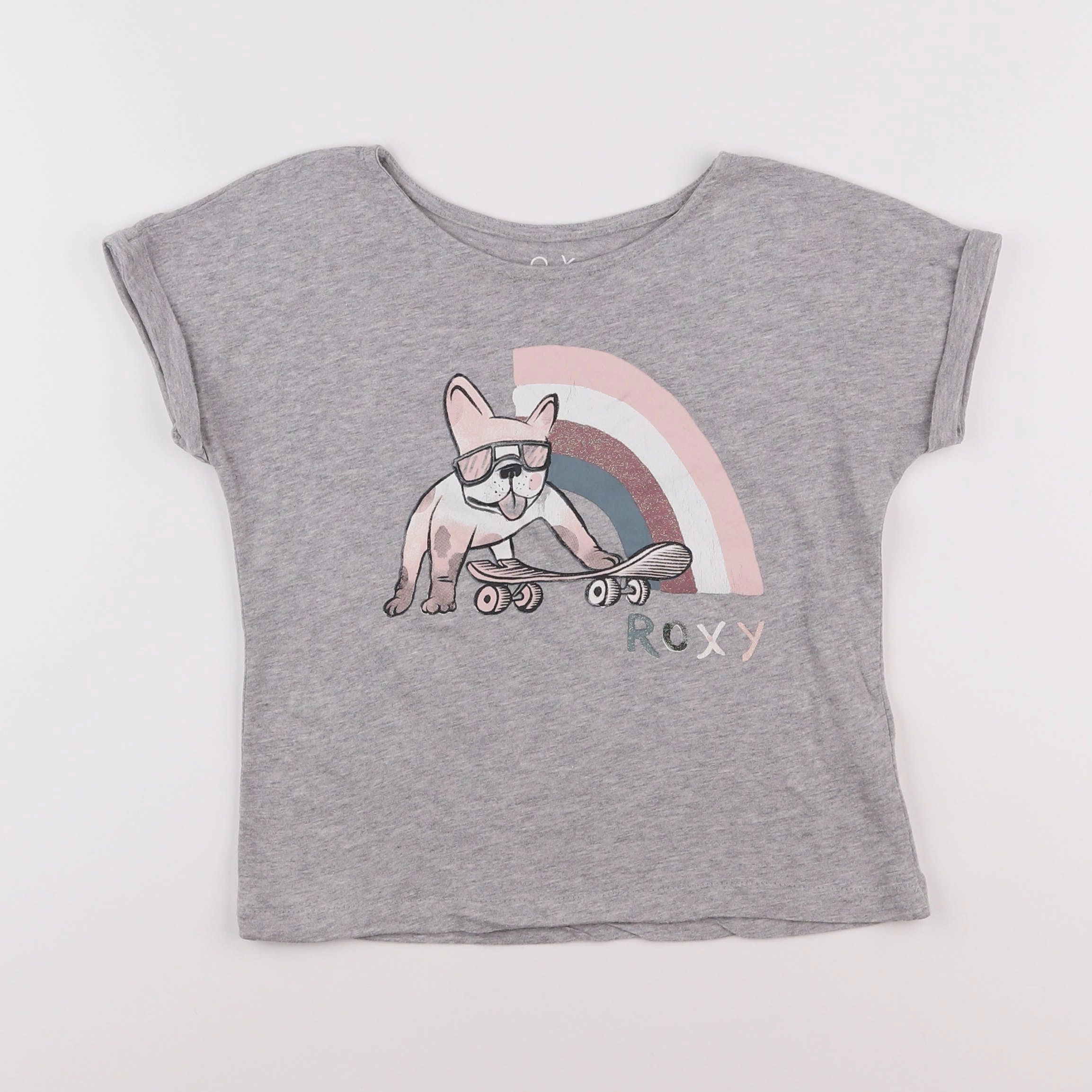 Roxy - tee-shirt gris - 6 ans