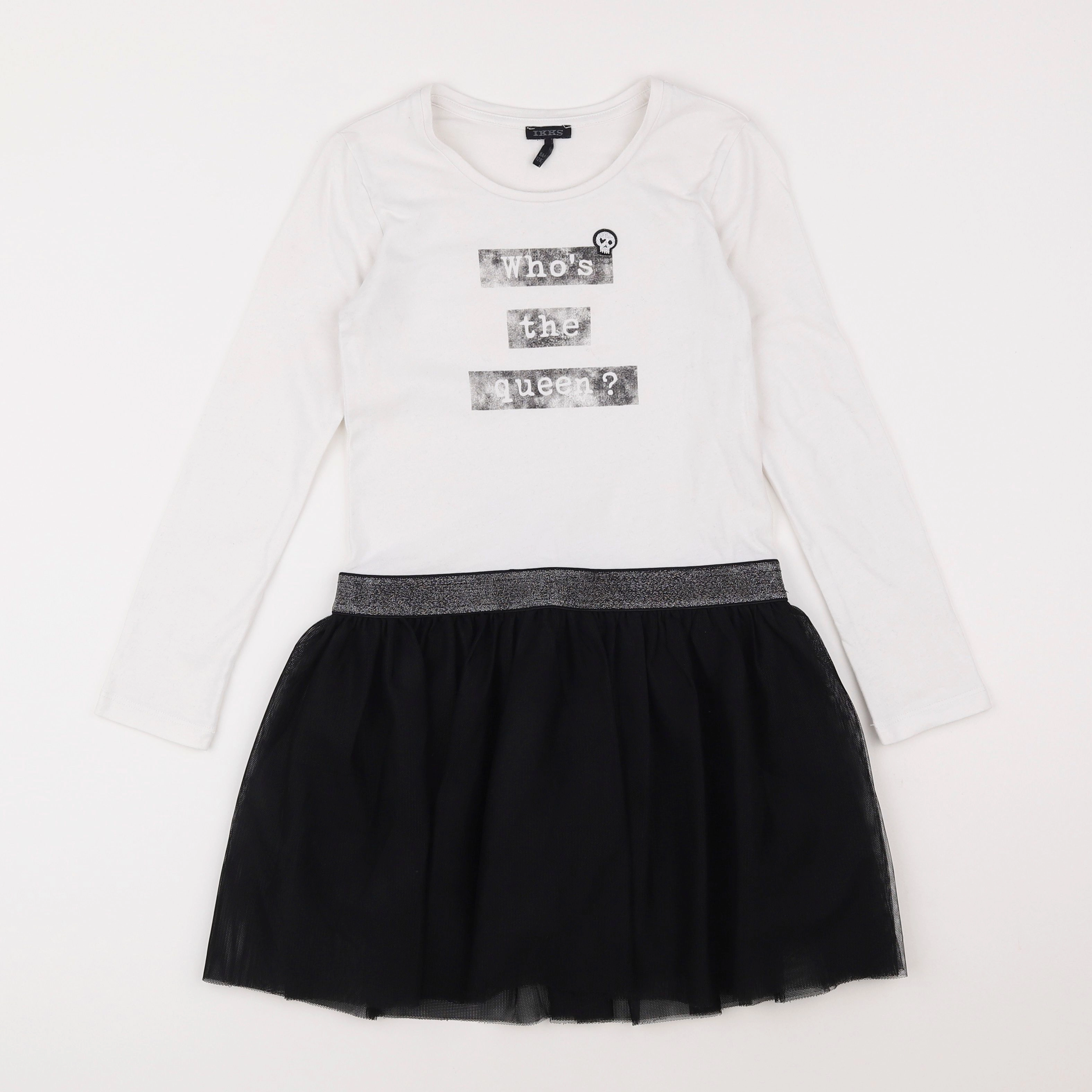 IKKS - robe blanc - 8 ans