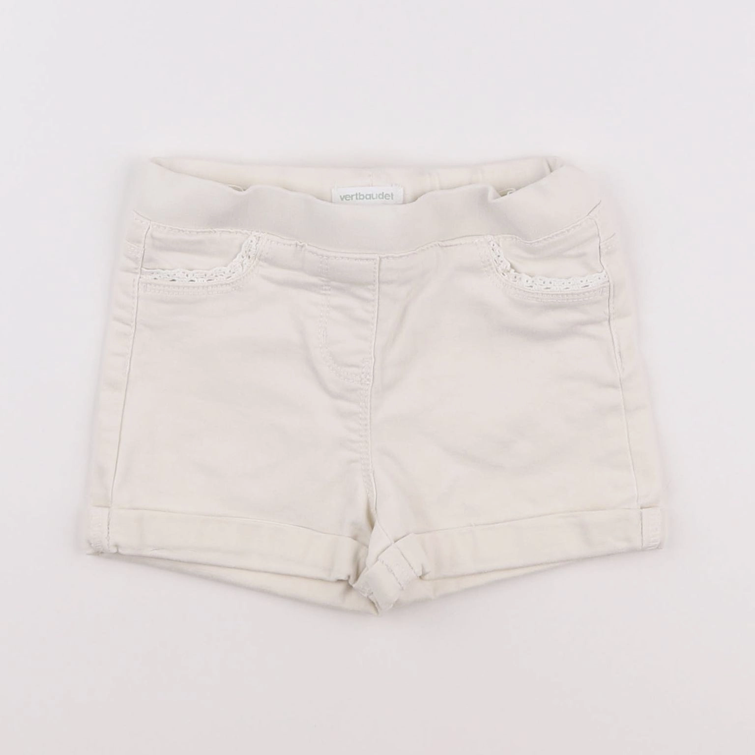 Vertbaudet - short blanc - 5 ans