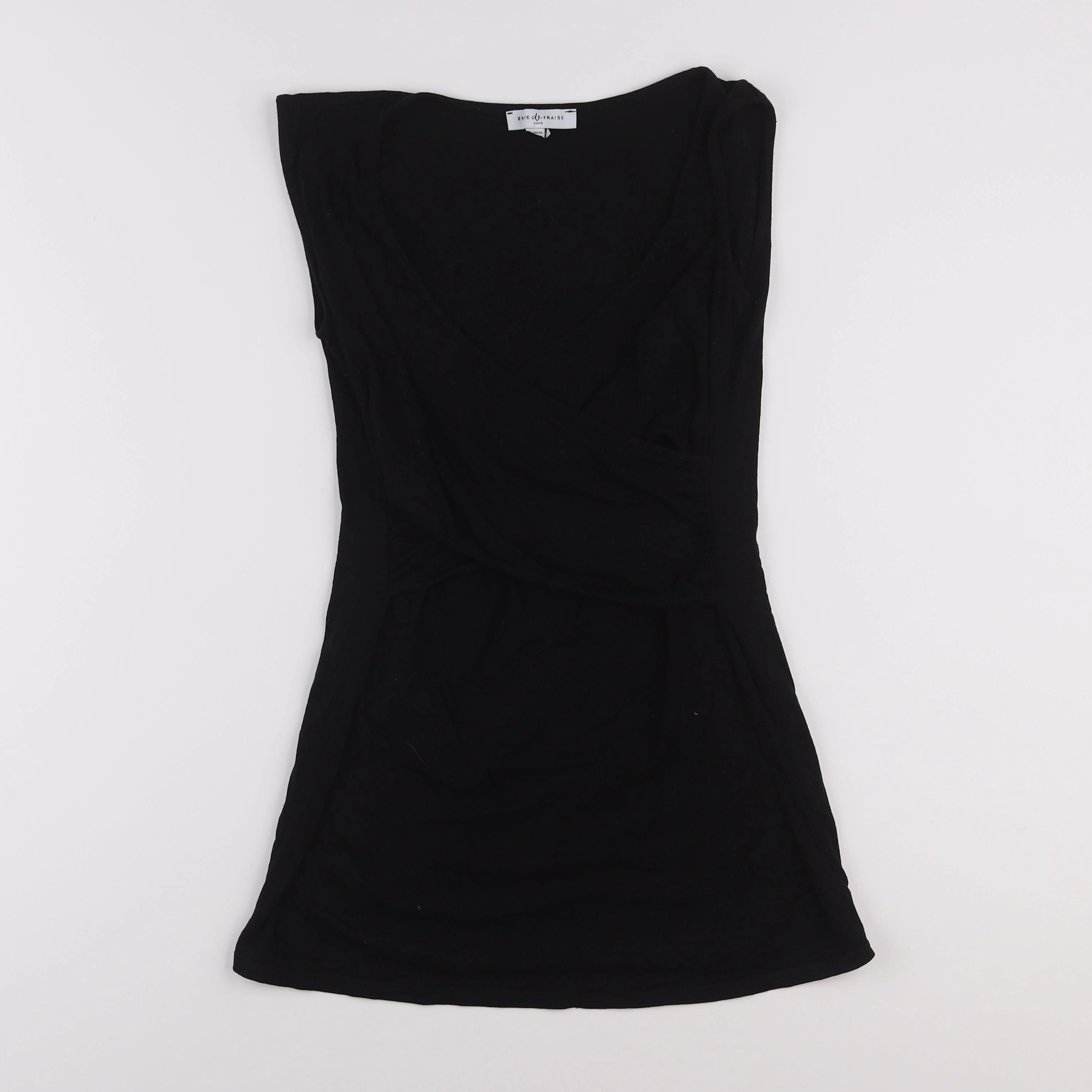 Envie de fraise - tee-shirt grossesse, allaitement noir - 38 à 40