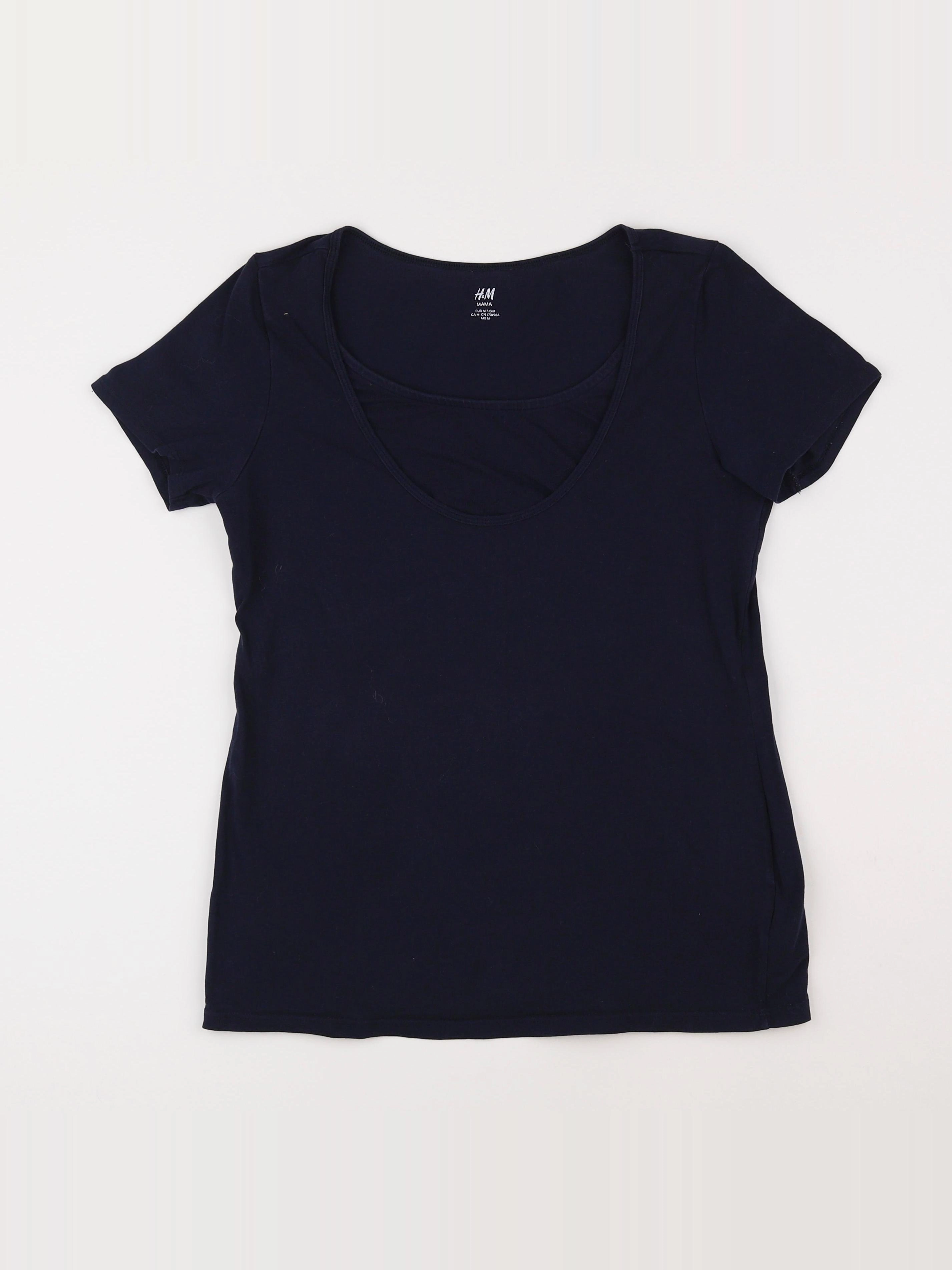 H&M - tee-shirt allaitement, grossesse bleu - 38 à 40