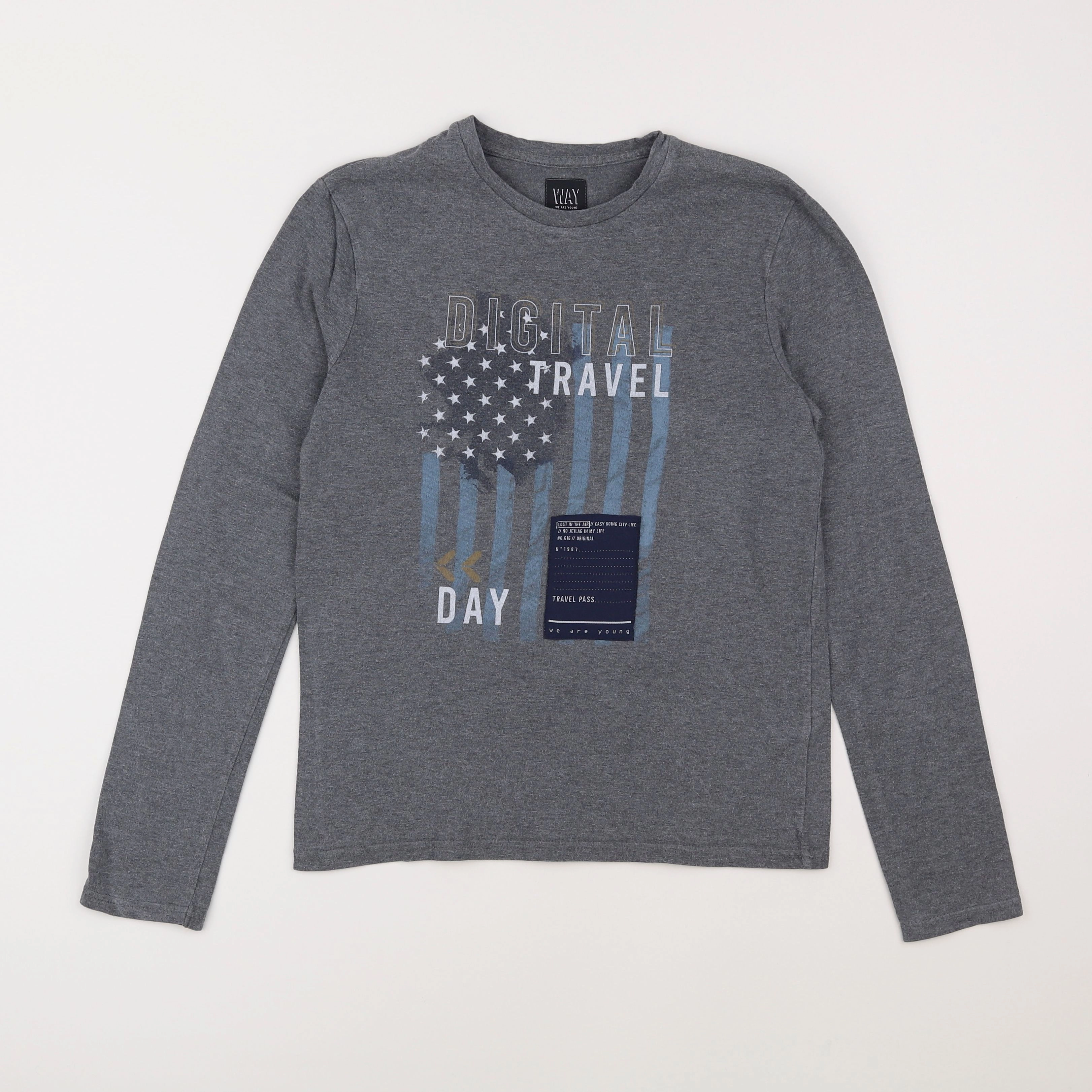IKKS - tee-shirt gris - 12 ans