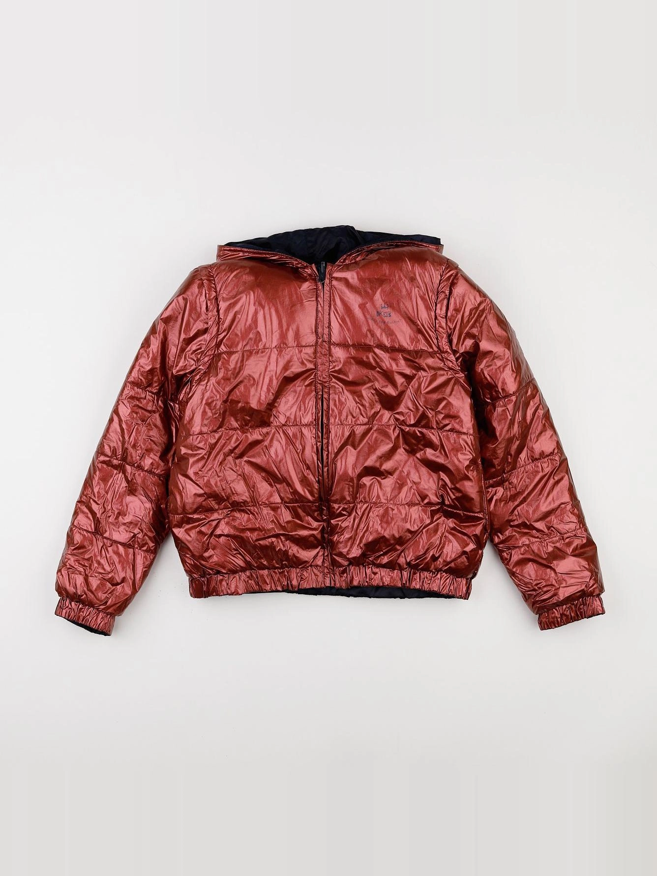 IKKS - doudoune réversible rose, bleu - 10 ans
