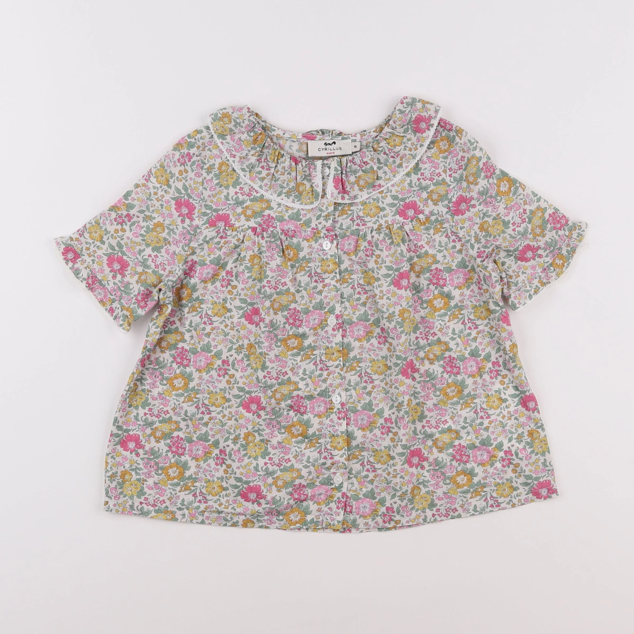 Cyrillus - blouse multicolore - 6 ans