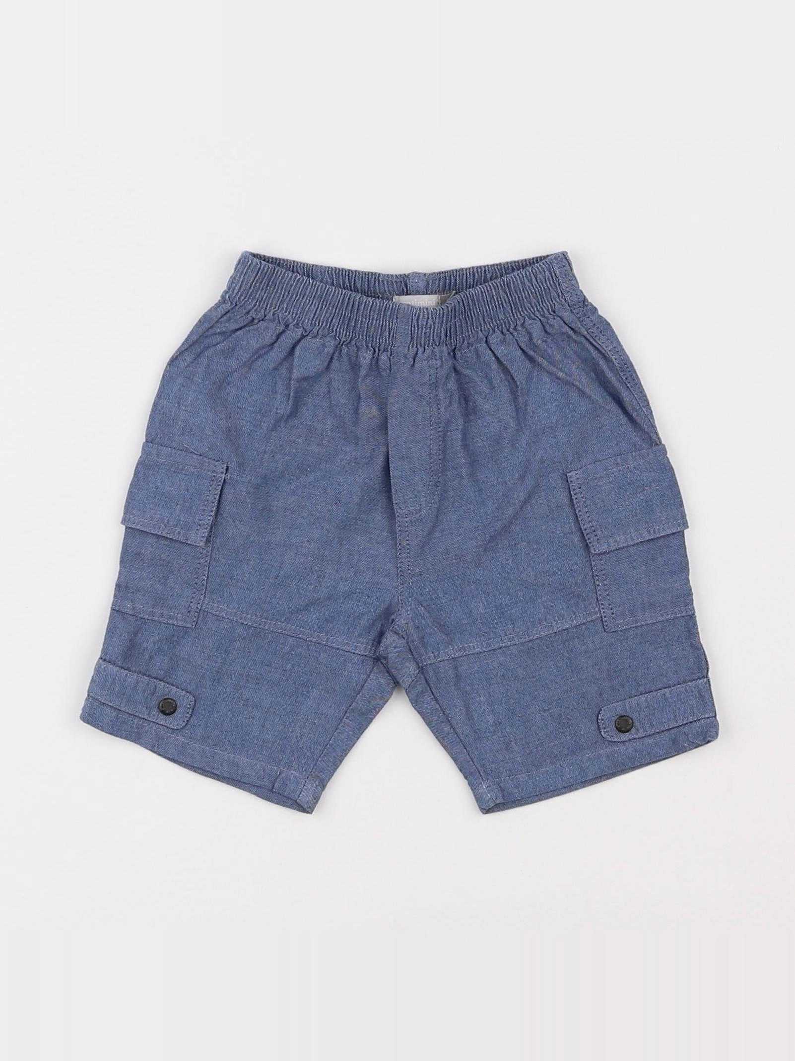 Catimini - short bleu - 6 mois