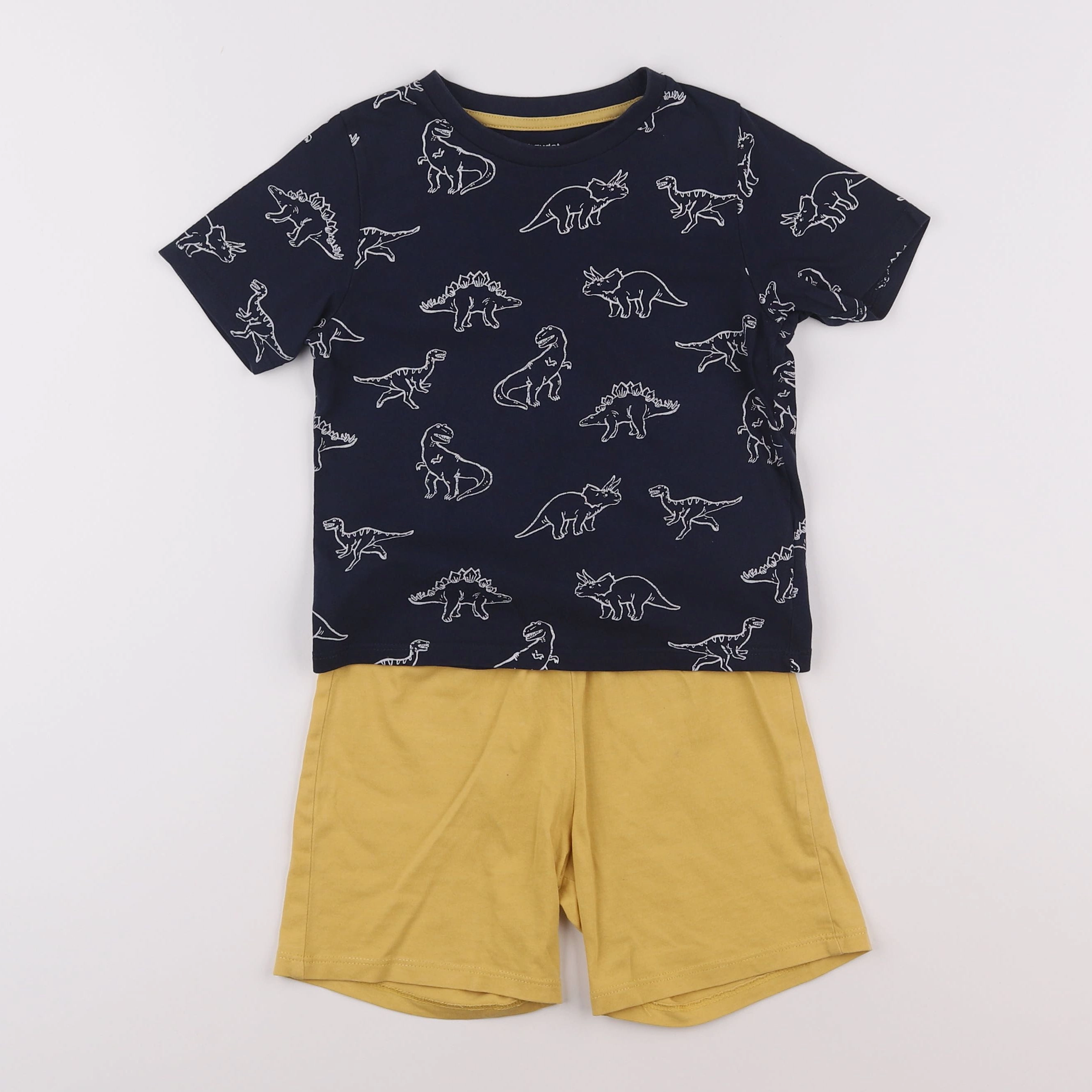 Vertbaudet - pyjama coton bleu, jaune - 4 ans