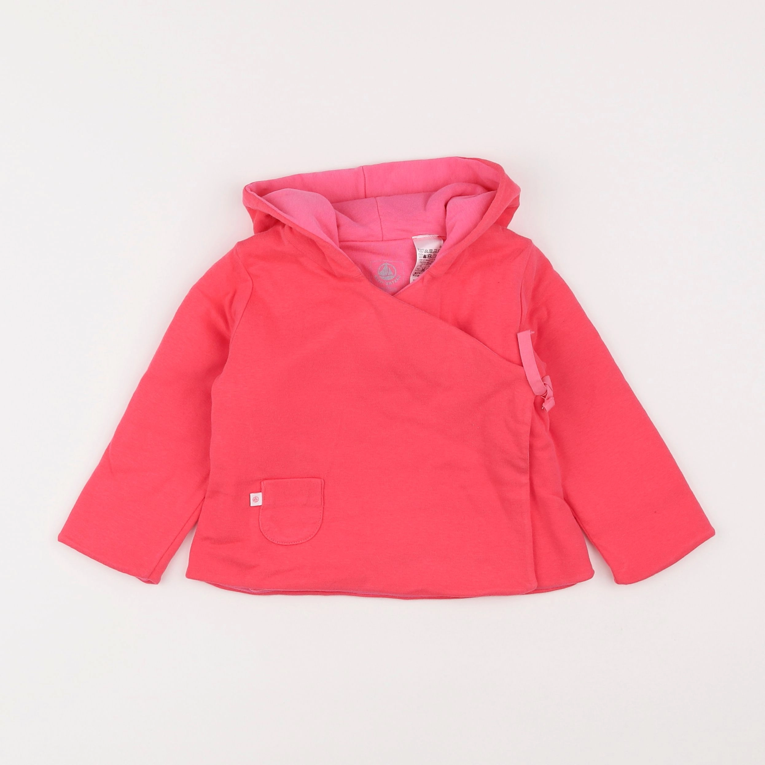 Petit Bateau - sweat rose - 12 mois