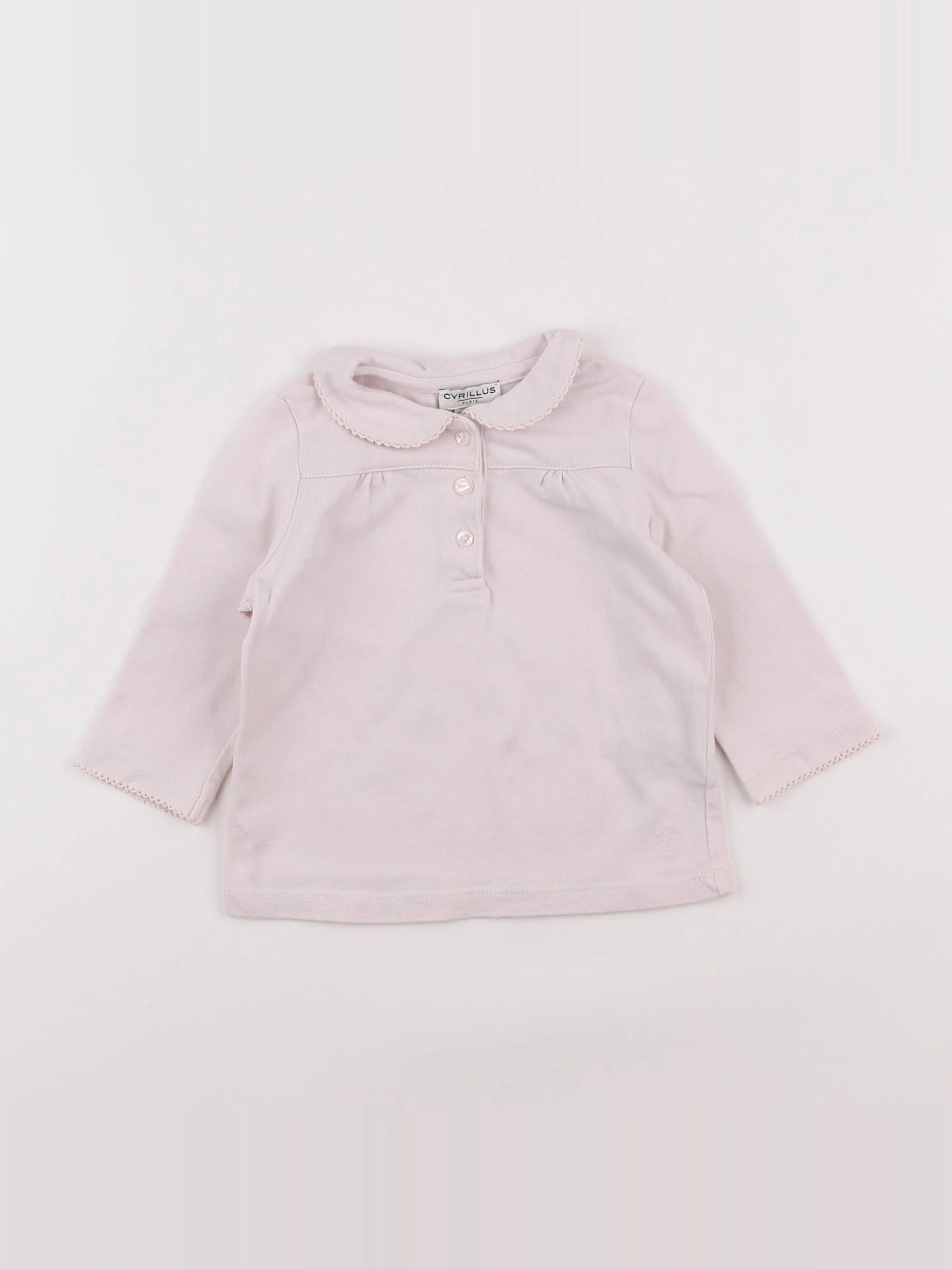 Cyrillus - tee-shirt rose - 12 mois