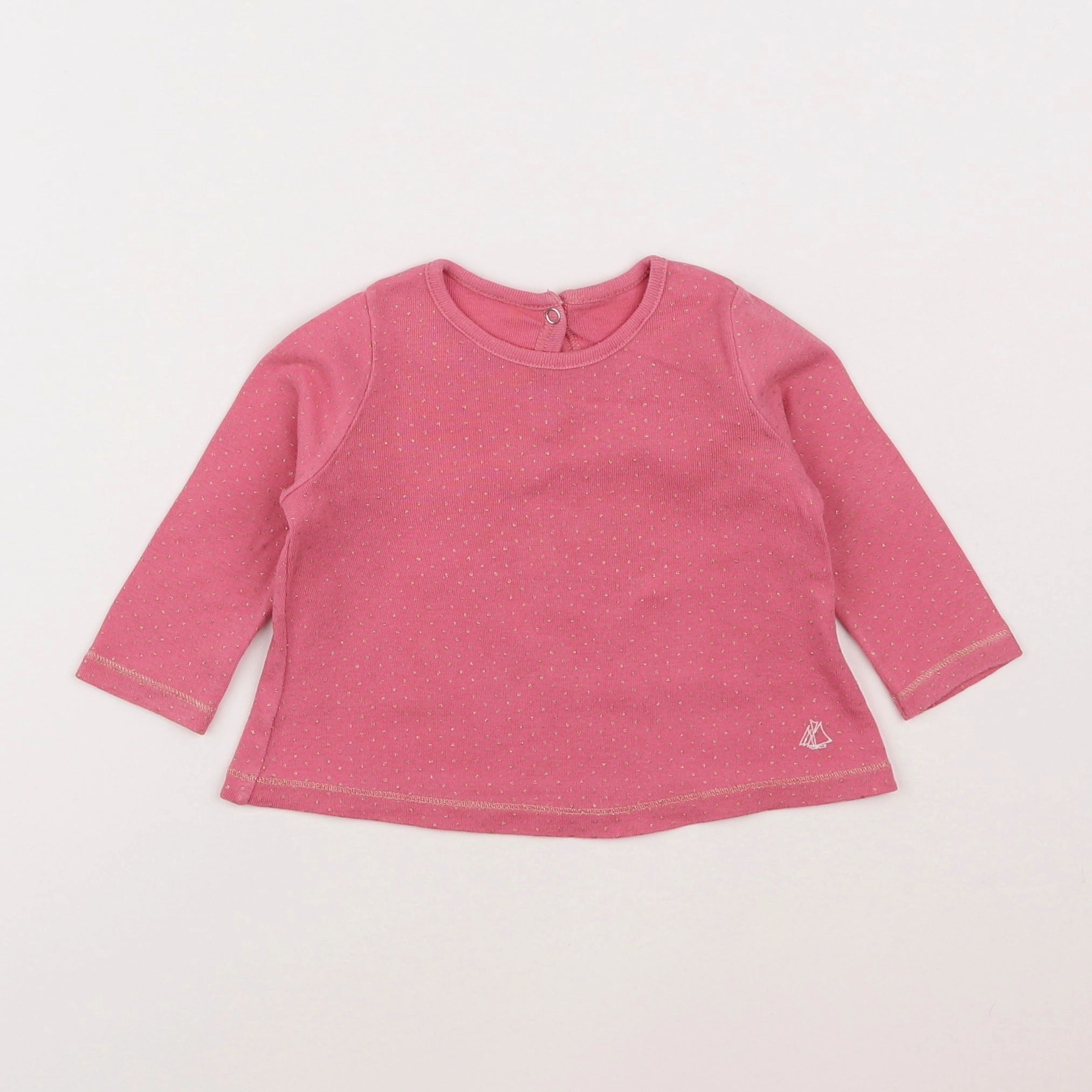 Petit Bateau - tee-shirt rose - 6 mois