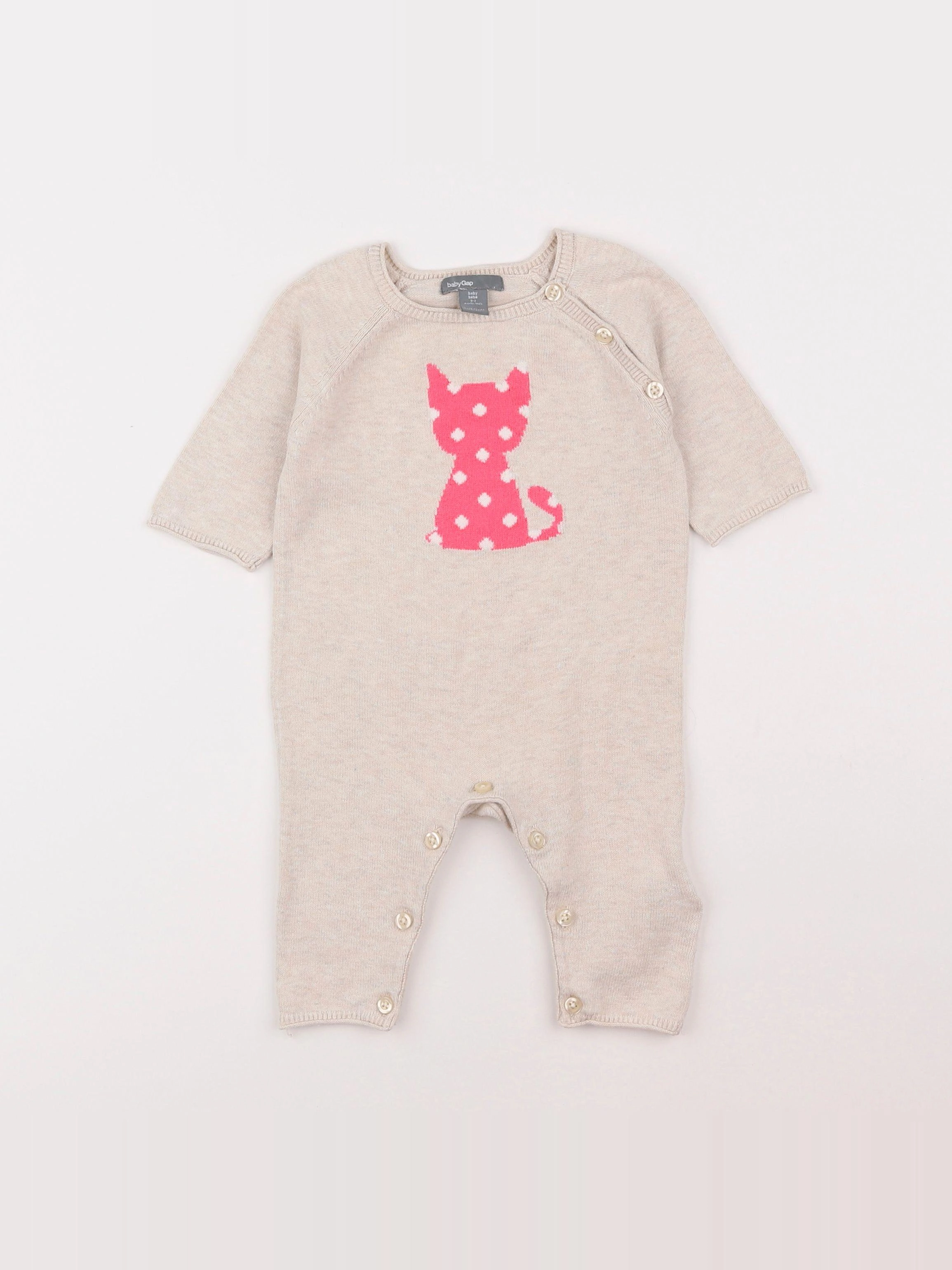 GAP - combinaison beige - 0/3 mois