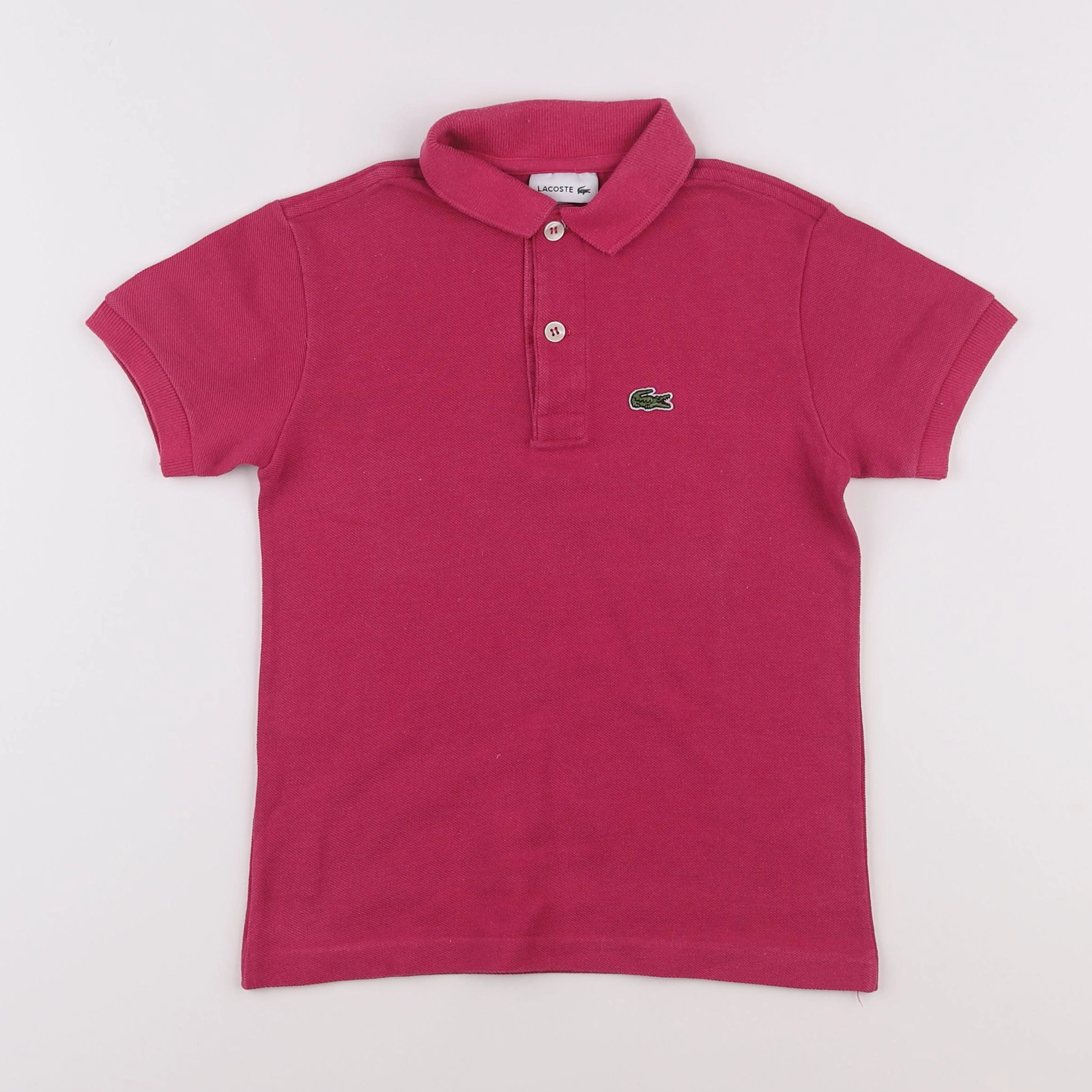 Lacoste - polo rose - 6 ans